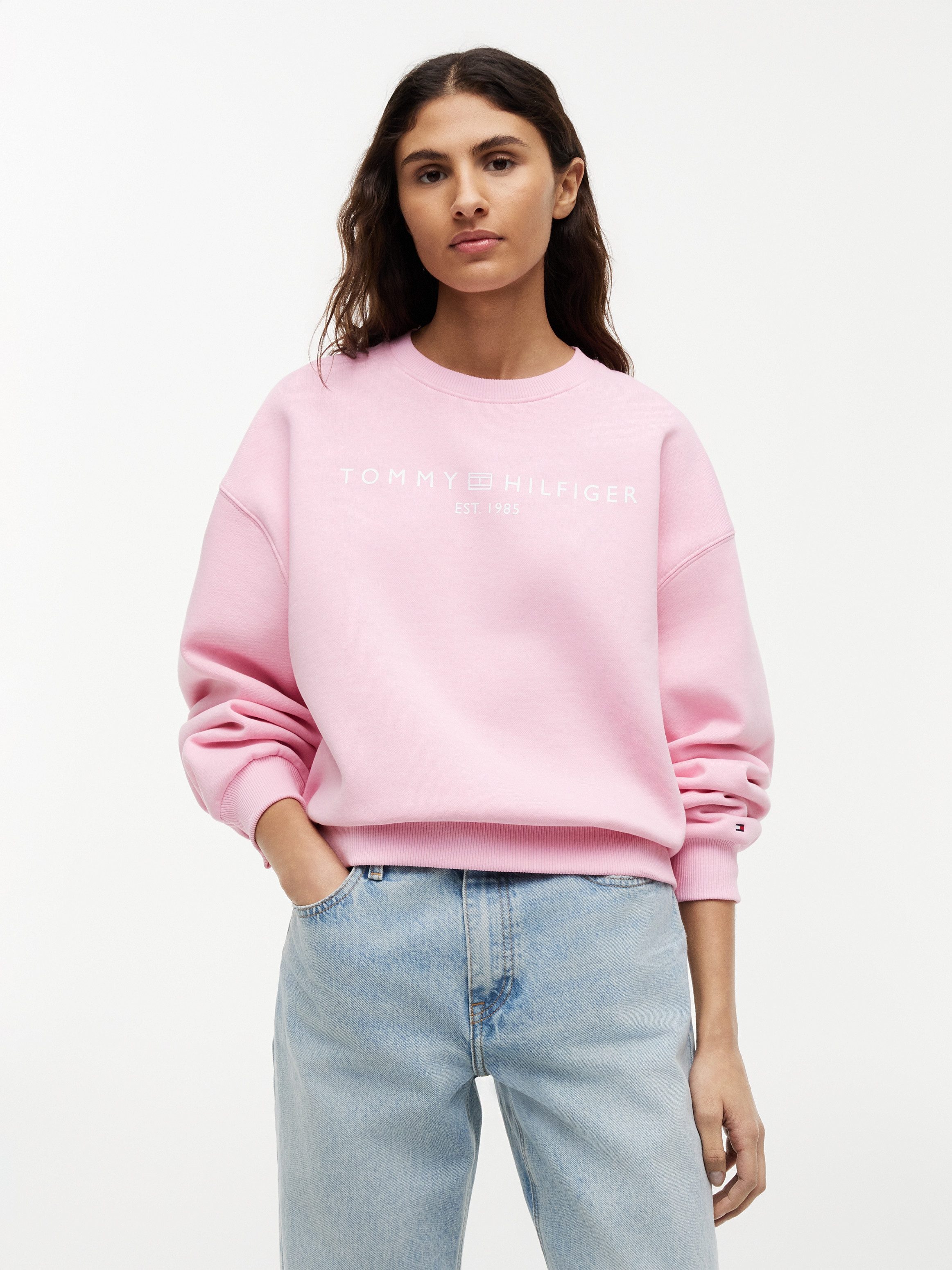 Tommy Hilfiger Sweatshirt EXT CORP LOGO Baumwollmischung