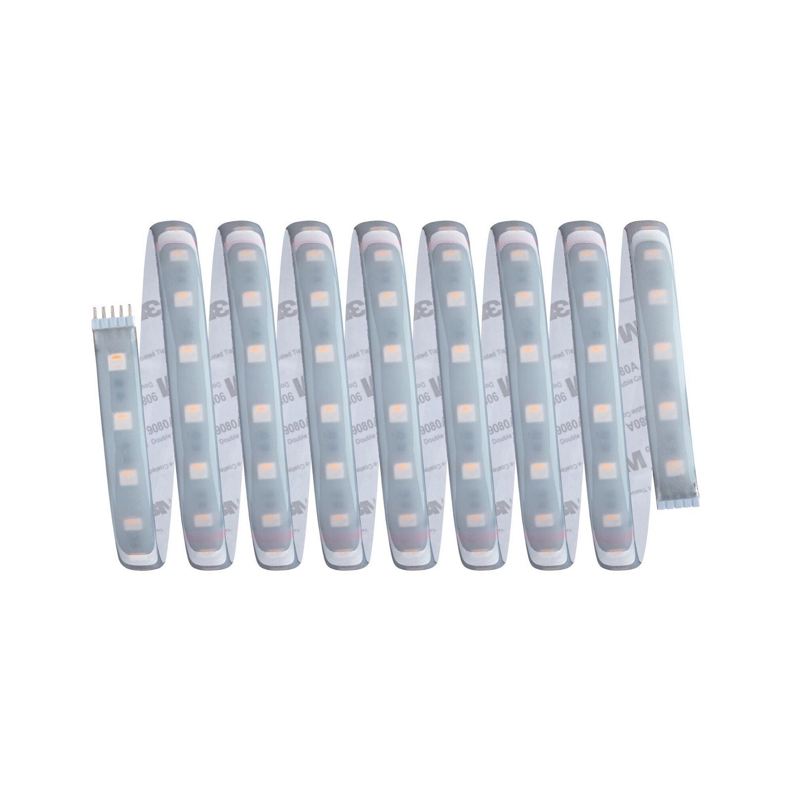 Paulmann LED-Streifen MaxLED 500 Basisset 3m Cover 3000K 36W 230/24V 60VA Silber Kunststoff, 1-flammig, IP44