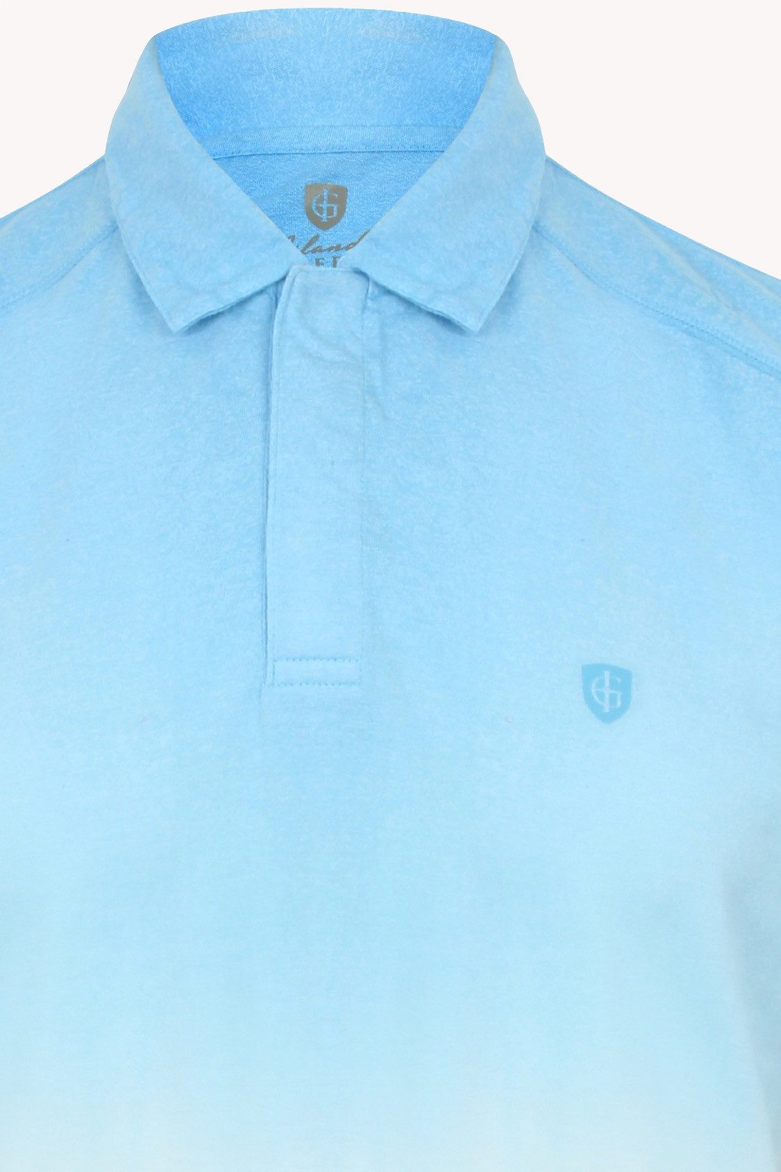ISLAND GREEN Poloshirt Poloshirt Golfshirt Herren modisches T-Shirt Tennis Shirt Golf-Polo Funktionsmaterial mit Knopfleiste
