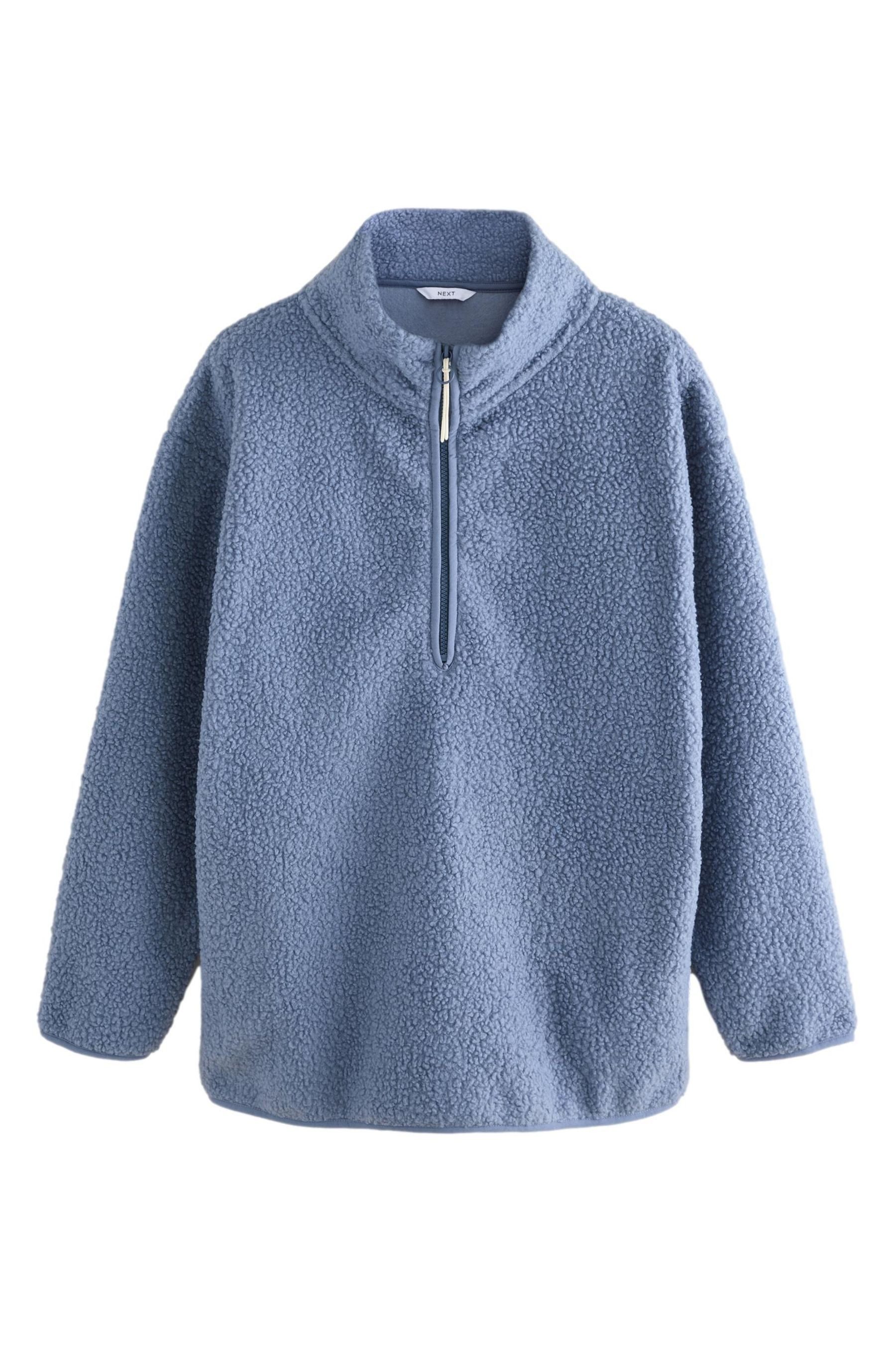 Next Fleecepullover Langes Teddy-Fleeceoberteil mit 1/4-Reißverschluss günstig online kaufen
