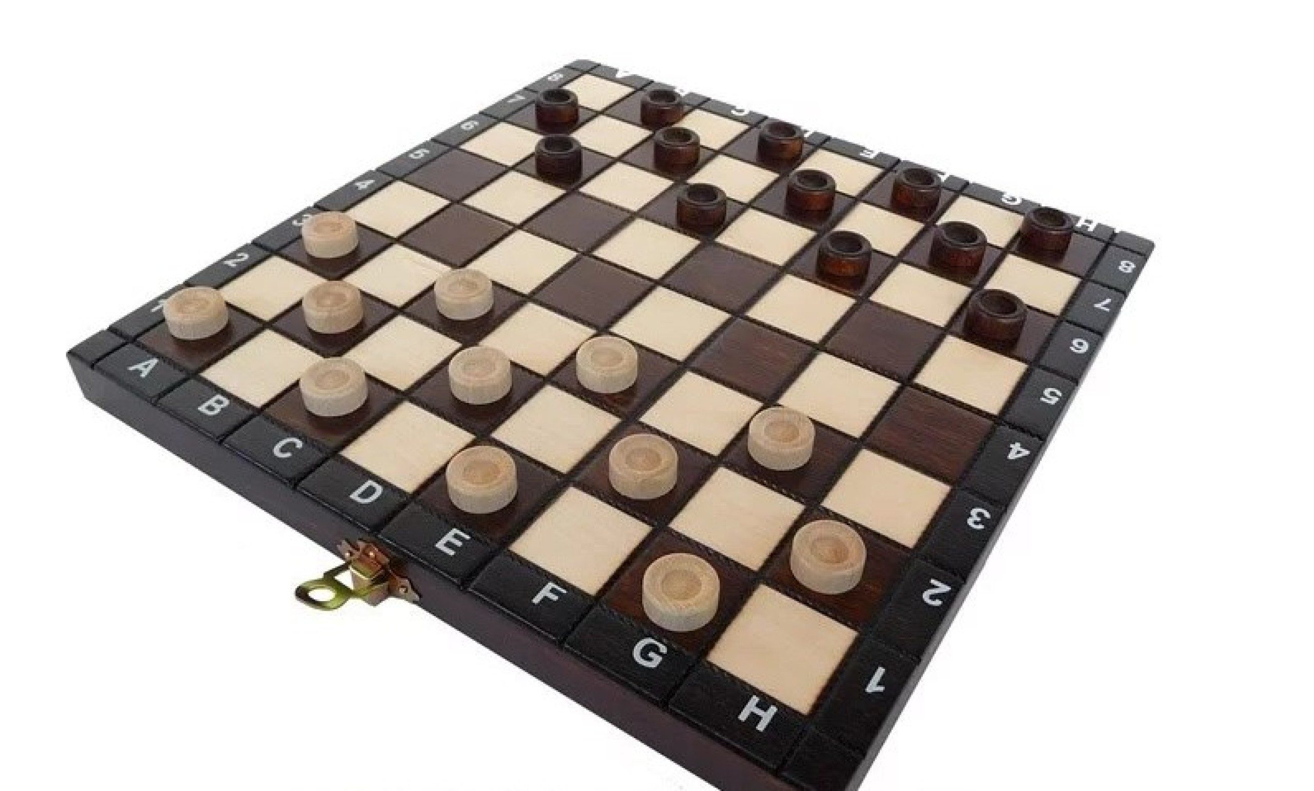 Holzprodukte Spielesammlung Schach Backgammon Dame Schachspiel Schachbrett 27 x 27 cm GÜNSTIG Holz
