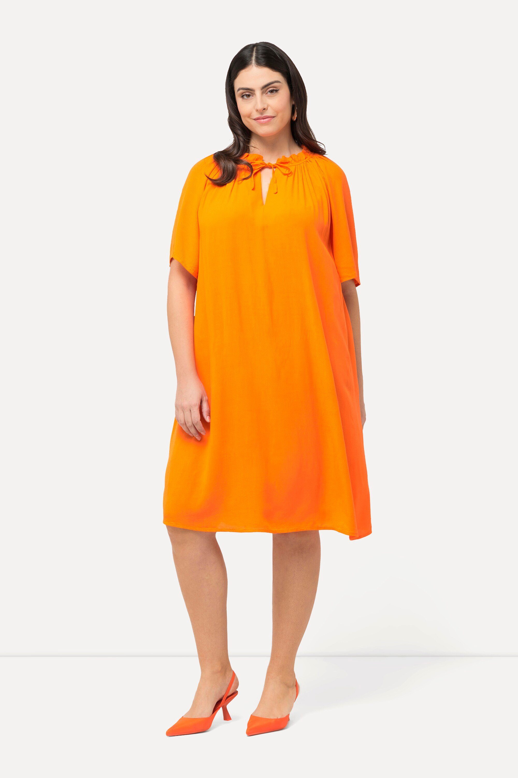 Ulla Popken Minikleid Kleid Rüschen A-Linie günstig online kaufen