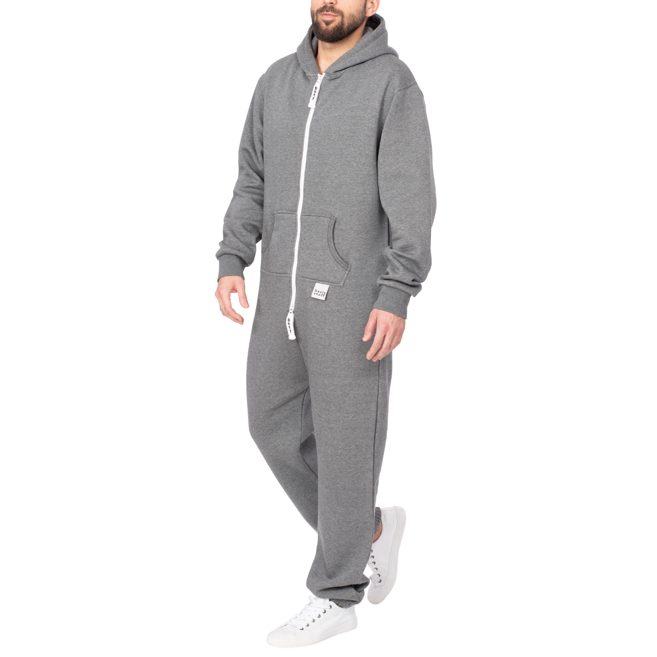 Basisstoff Jumpsuit Basisstoff Sheesh Herren Jumpsuit Overall Onesie Einteiler