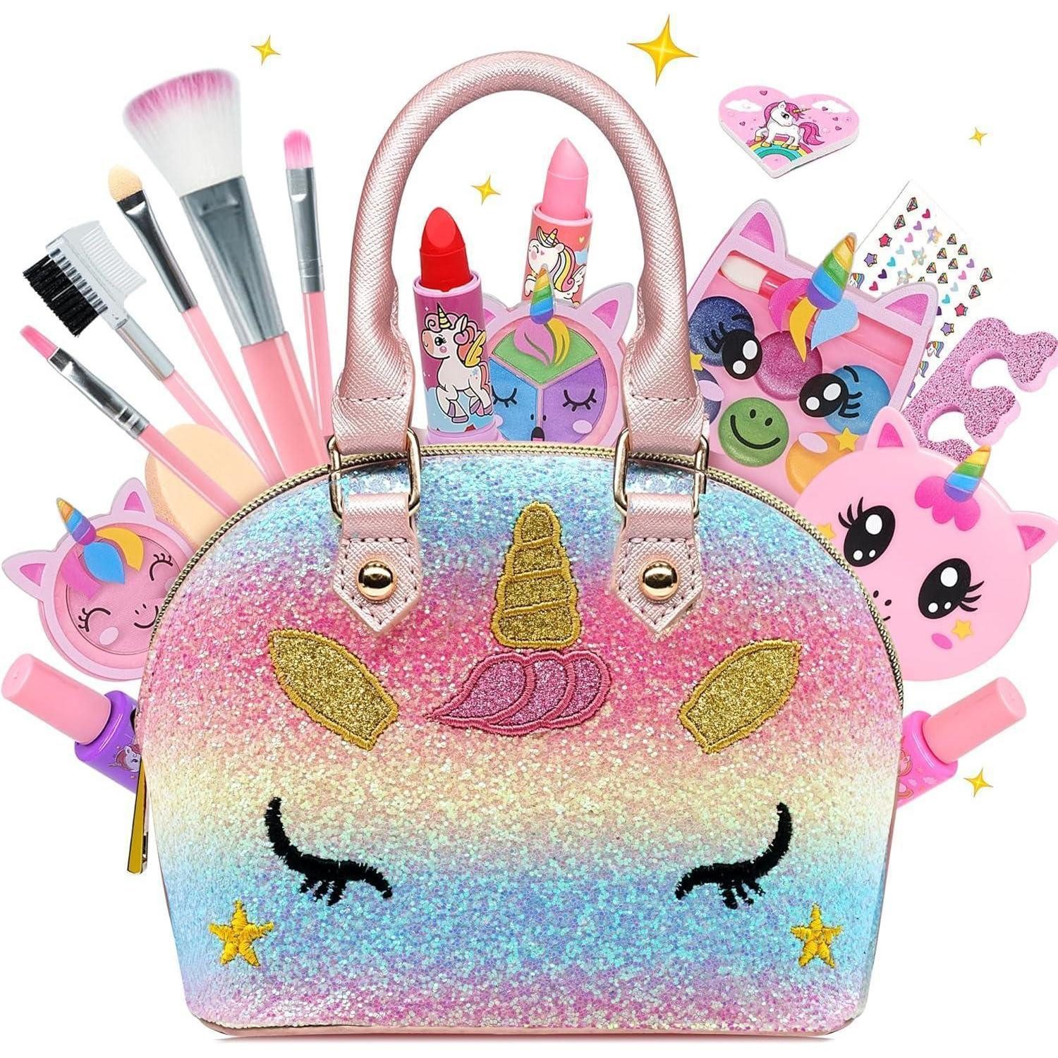 LuxusKollektion Theaterschminke Kinderschminke Set Schminkkoffer Mädchen Geschenk Makeup-unicorn toys