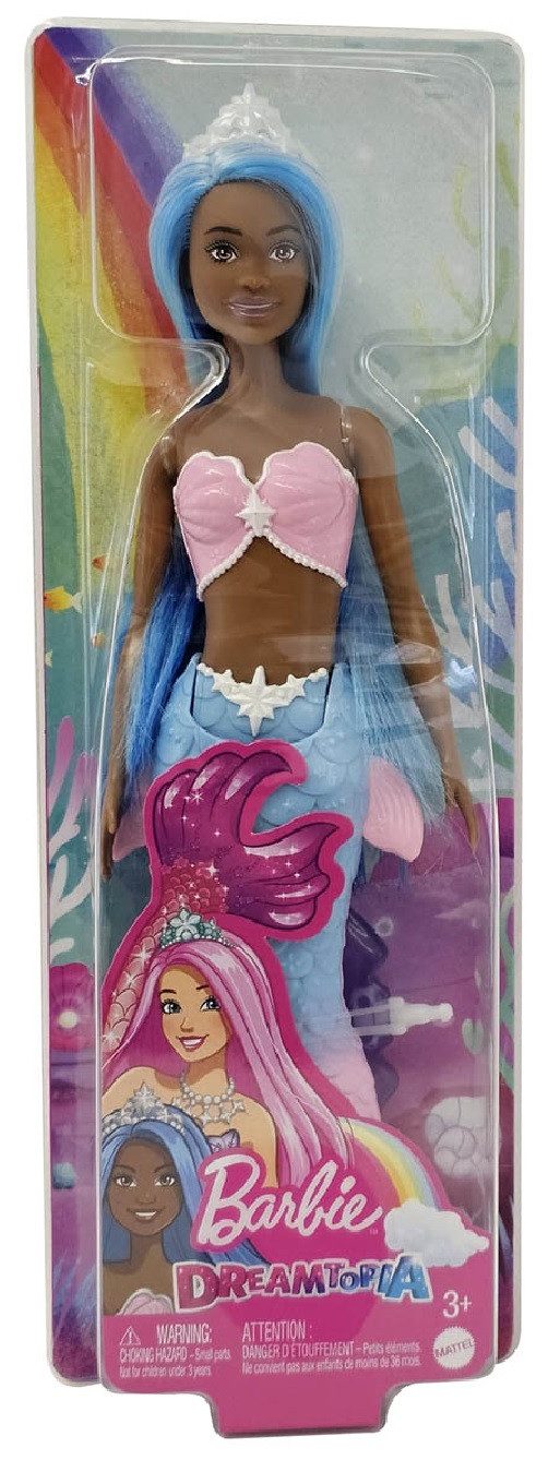 Meerjungfrauenpuppe Mattel HGR12 Barbie Dreamtopia Meerjungfrau Regenbogen Magie Blaue Haa