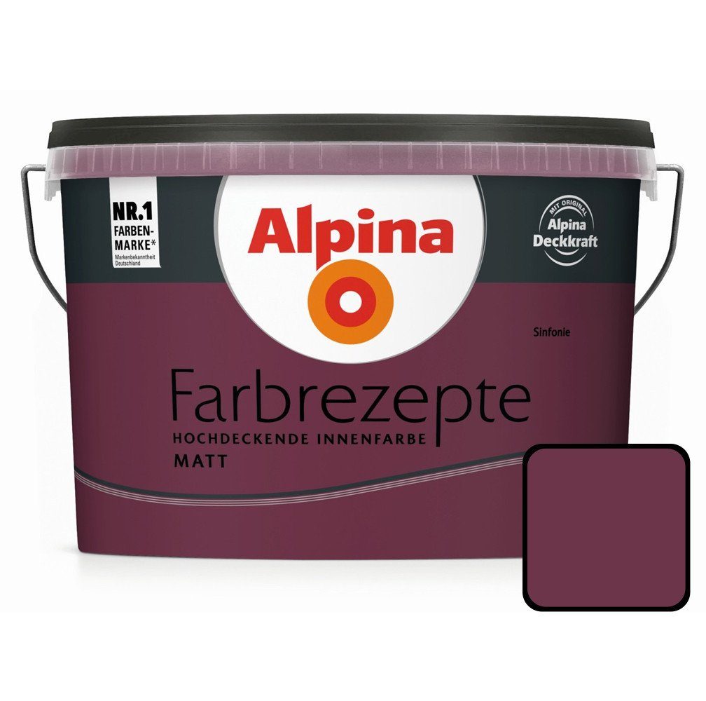 Wandfarbe Alpina Farbrezepte Sinfonie matt 2,5 L