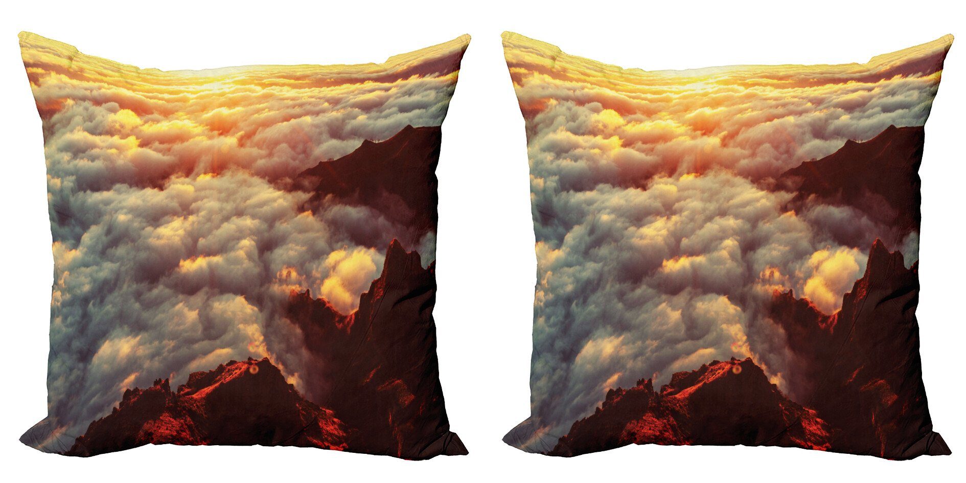 Kissenbezüge Modern Accent Schönheit Natürliche Stück), Landschaft Digitaldruck, Sonnenuntergang (2 Doppelseitiger Abakuhaus