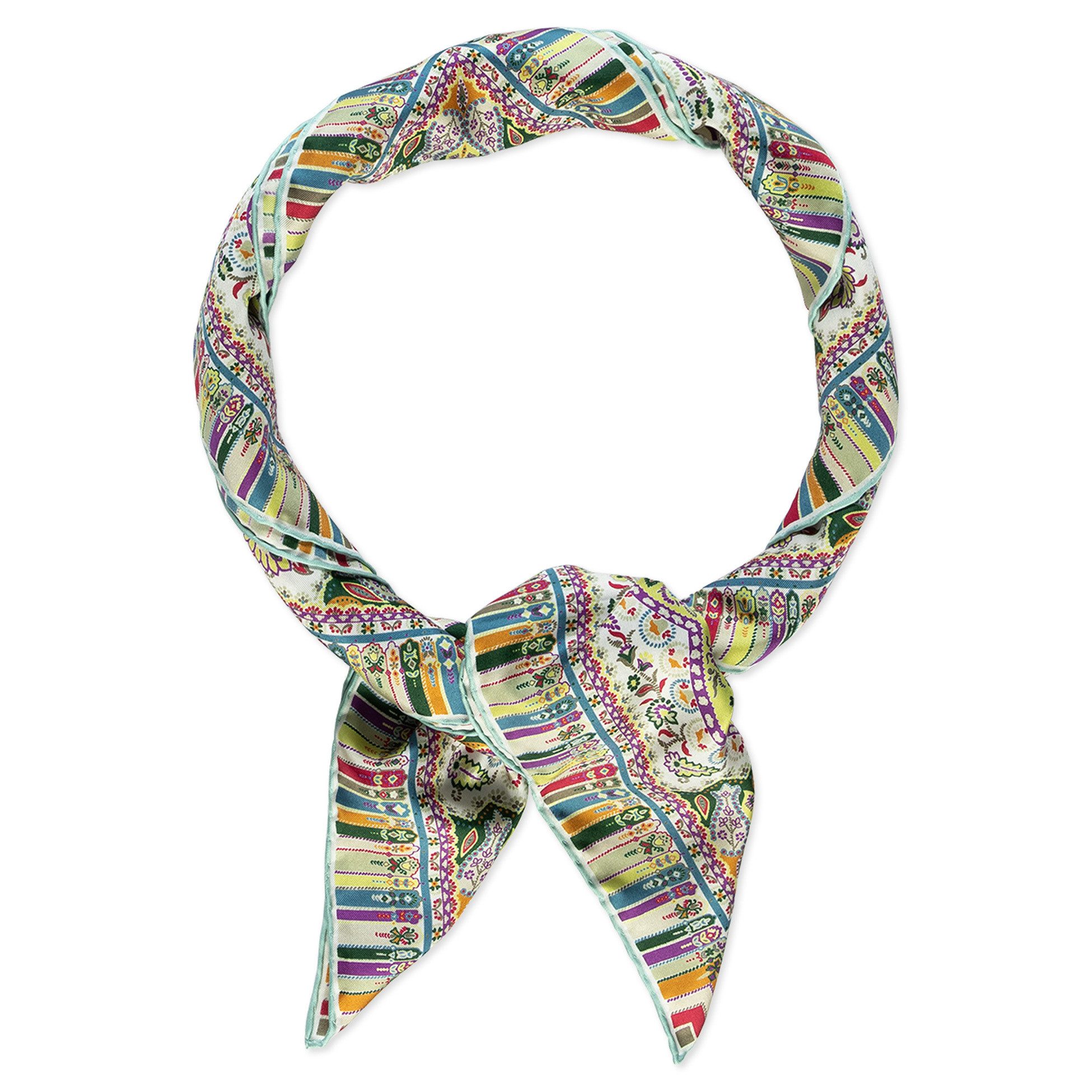 Roeckl Halstuch PAISLEY MIRAGE, Hochwertiges Twill Seidentuch