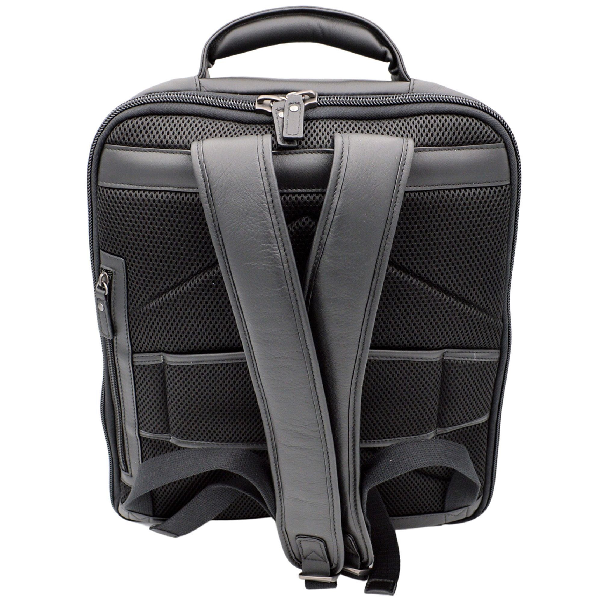 Daypack Leder Jump Boston, black