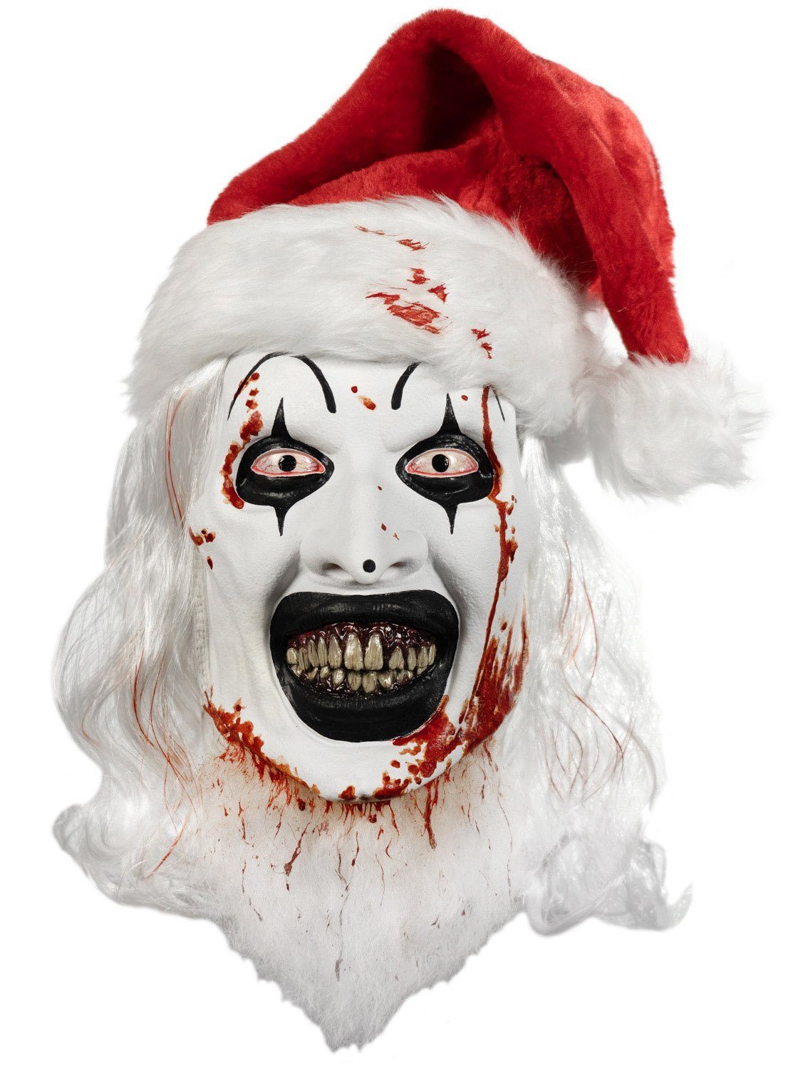 Tinsley Verkleidungsmaske Terrifier – Art Weihnachtsmann Maske, Horrorclowns gibt's auch an Heiligabend!
