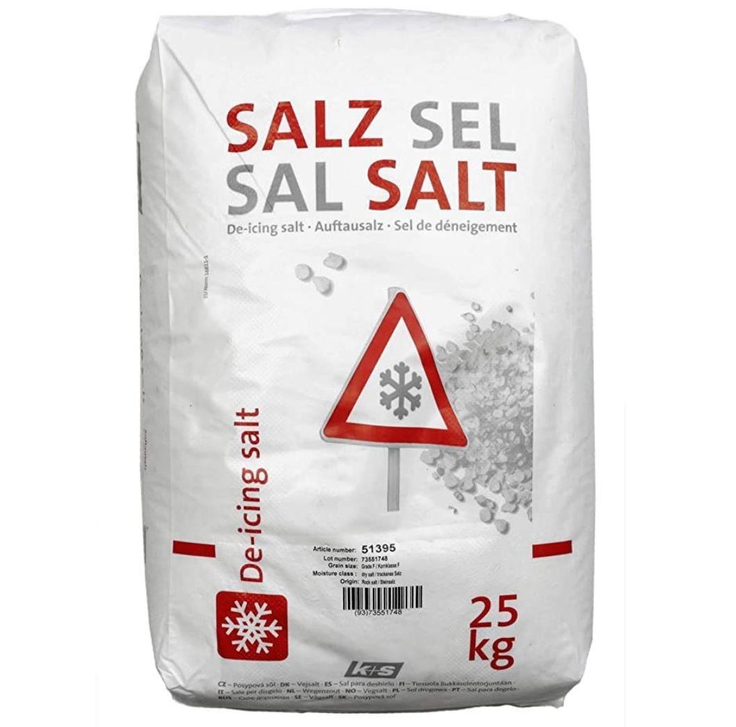 K+S MINERALS+AGRICULTURE GMBH K+S Streuwagen K+S 25 kg Streusalz Auftausalz Icing grob