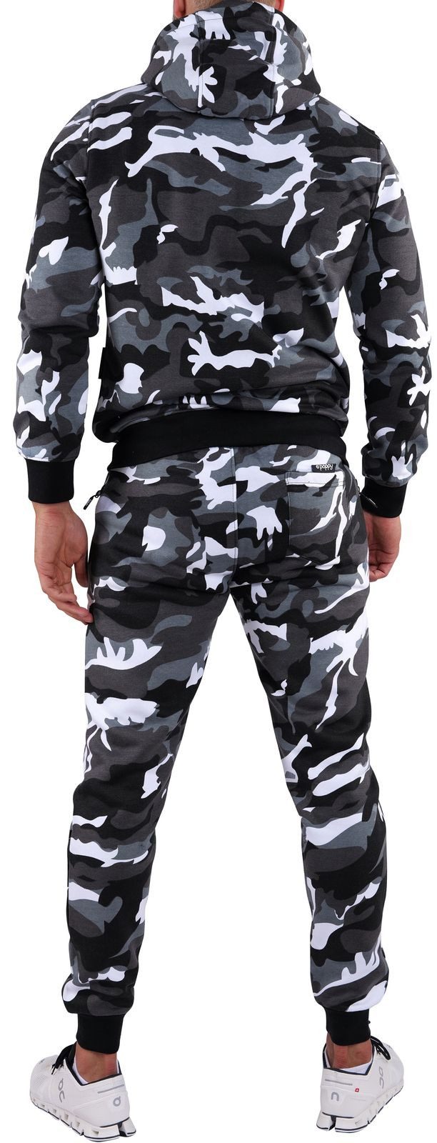 O'Poppy Jogginganzug Herren camo urban (2-tlg), mit Kapuze und Taschen mit Reißverschluss