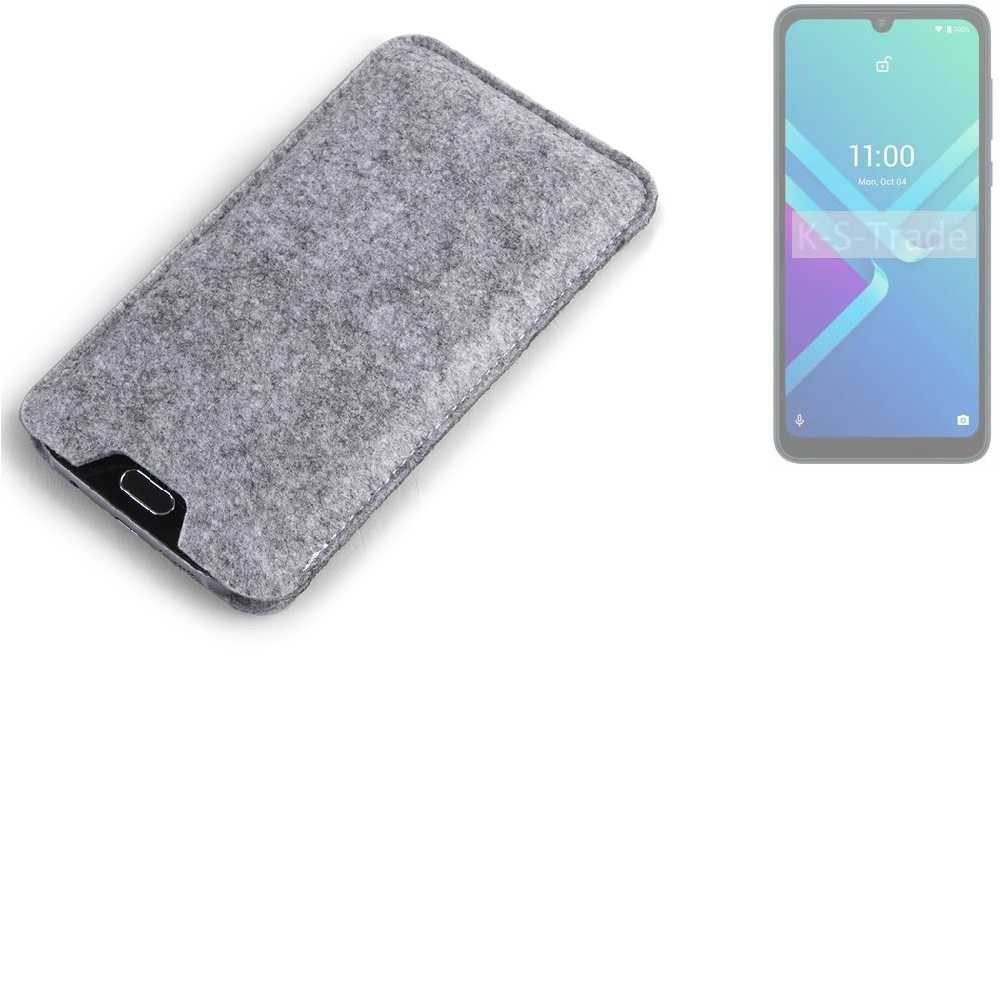 K-S-Trade Handyhülle für Wiko Y82, Filz Handyhülle Schutzhülle Filztasche Filz Tasche Case Sleeve