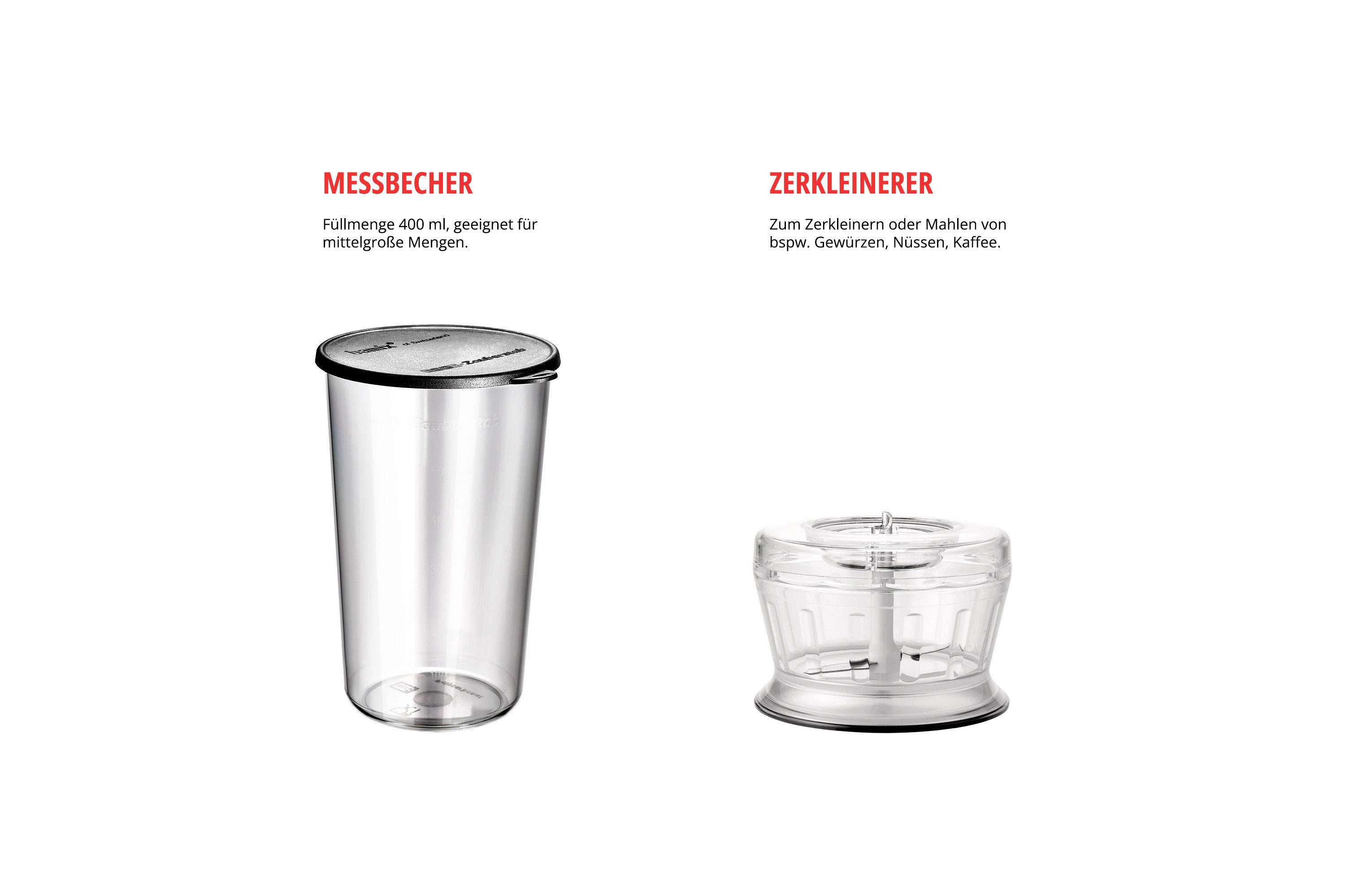 ESGE-Zauberstab Stabmixer ESGE-Zauberstab Set + Magic Fusion, 120,00 W, Bundel mit viel Zubehör