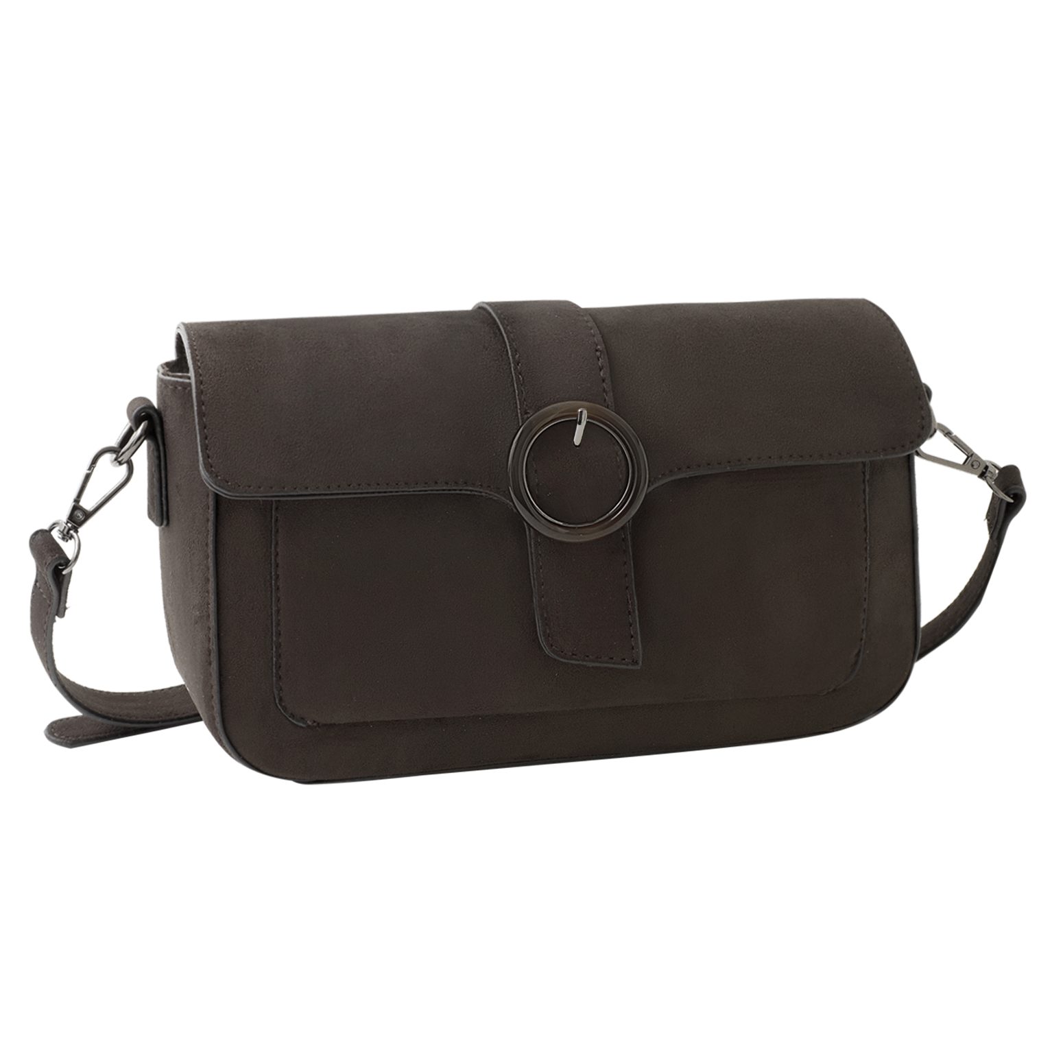 MARCO TOZZI Umhängetasche, Damen Schultertasche, Handtasche mit modischer Zierschnalle