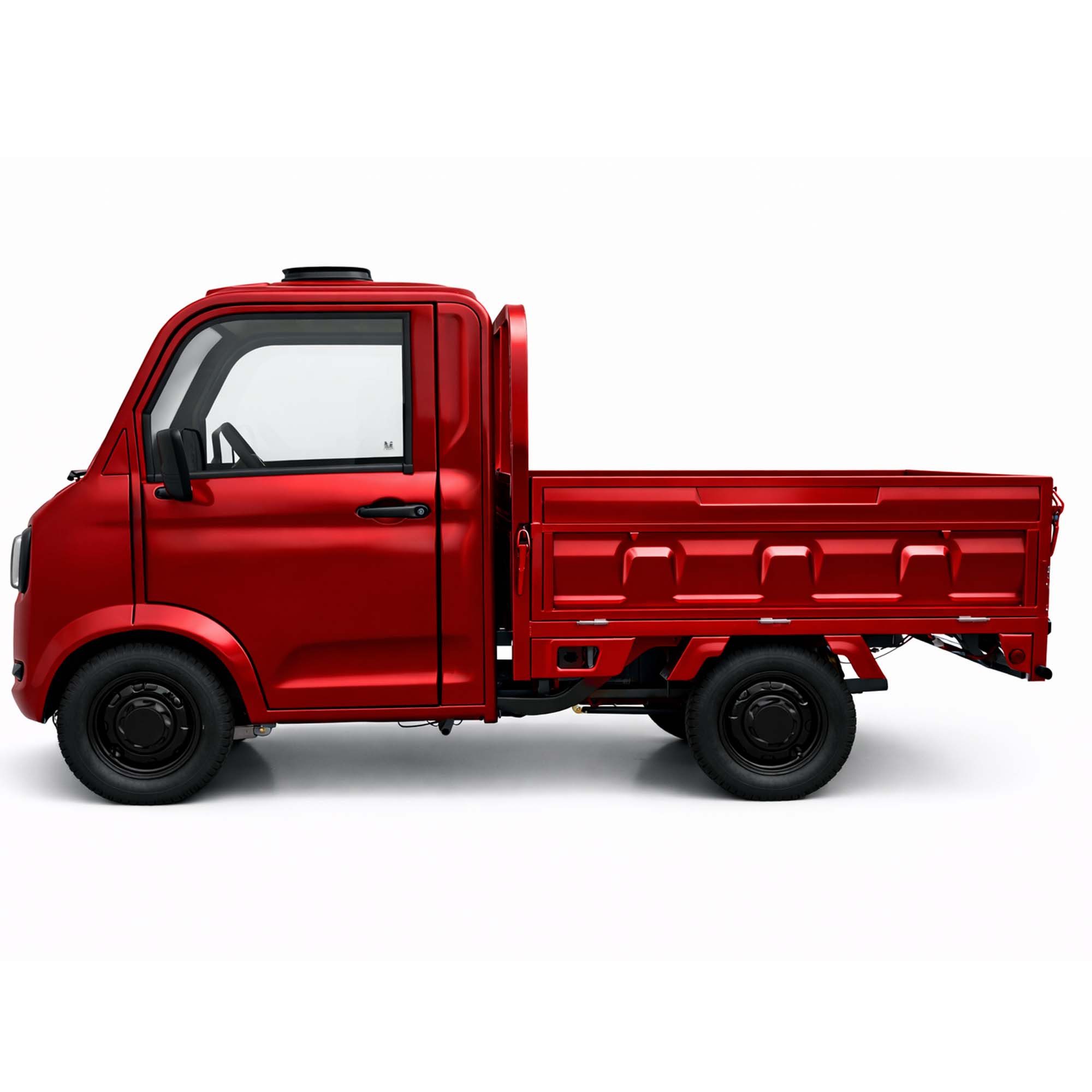 Urban Hopper E-Motorroller Elektro Kabinenroller Lastenrad Mini-LKW Urban Hopper Pickup Twin, 3000 W, 40 km/h, Twin Für 2 Personen, mit Pritsche, Reichweite 70km Blei-Gel-Akku COC