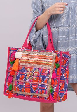 YC Fashion & Style Strandtasche Hippie-Boho-Tote Bags Handtasche – Ihr Farbakzent für jeden Tag, mit geräumigen Hauptfach
