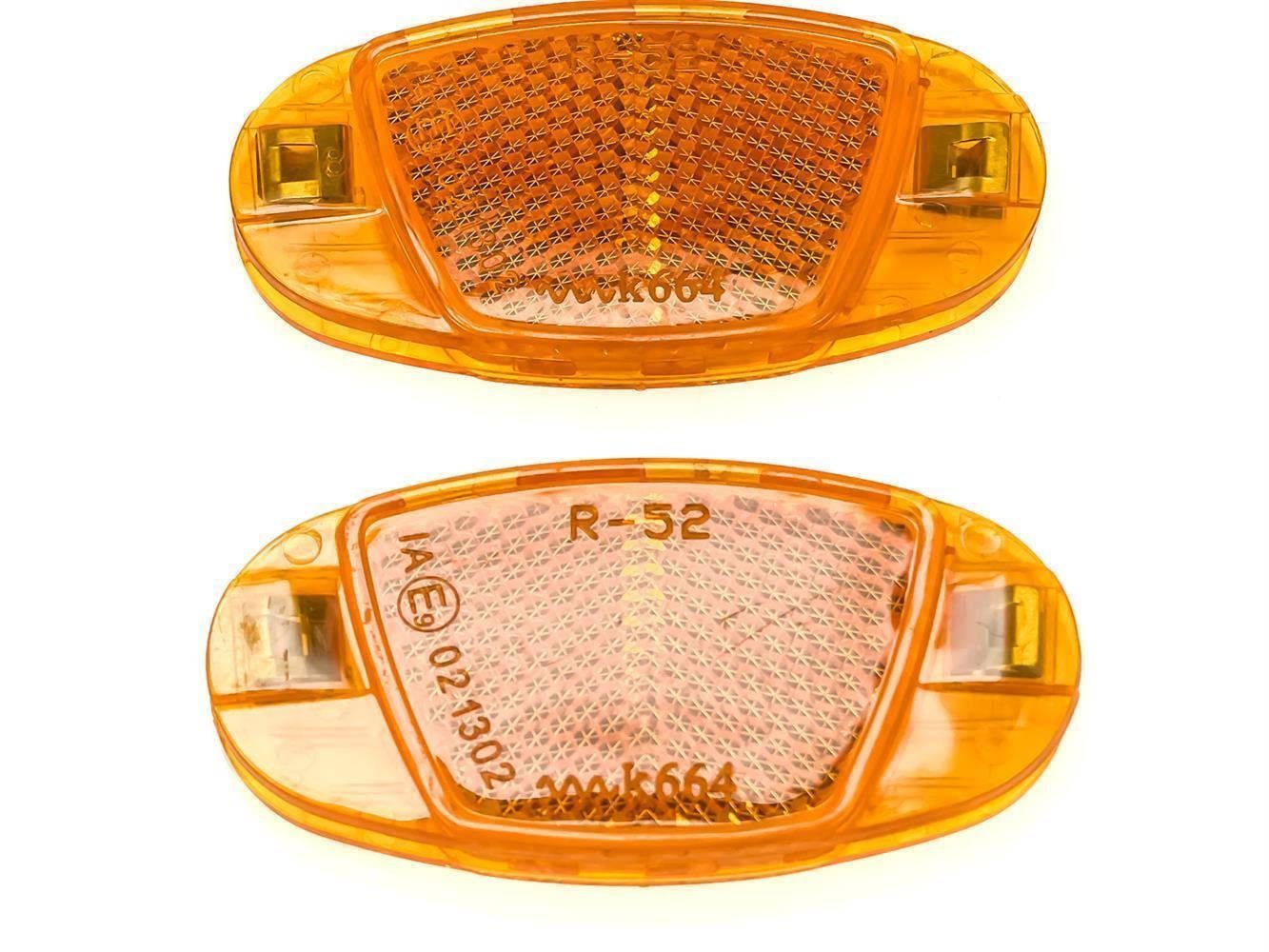 Non-Branded Fahrradreflektor Fahrrad Reflektoren SET vorne & hinten Frontstrahl