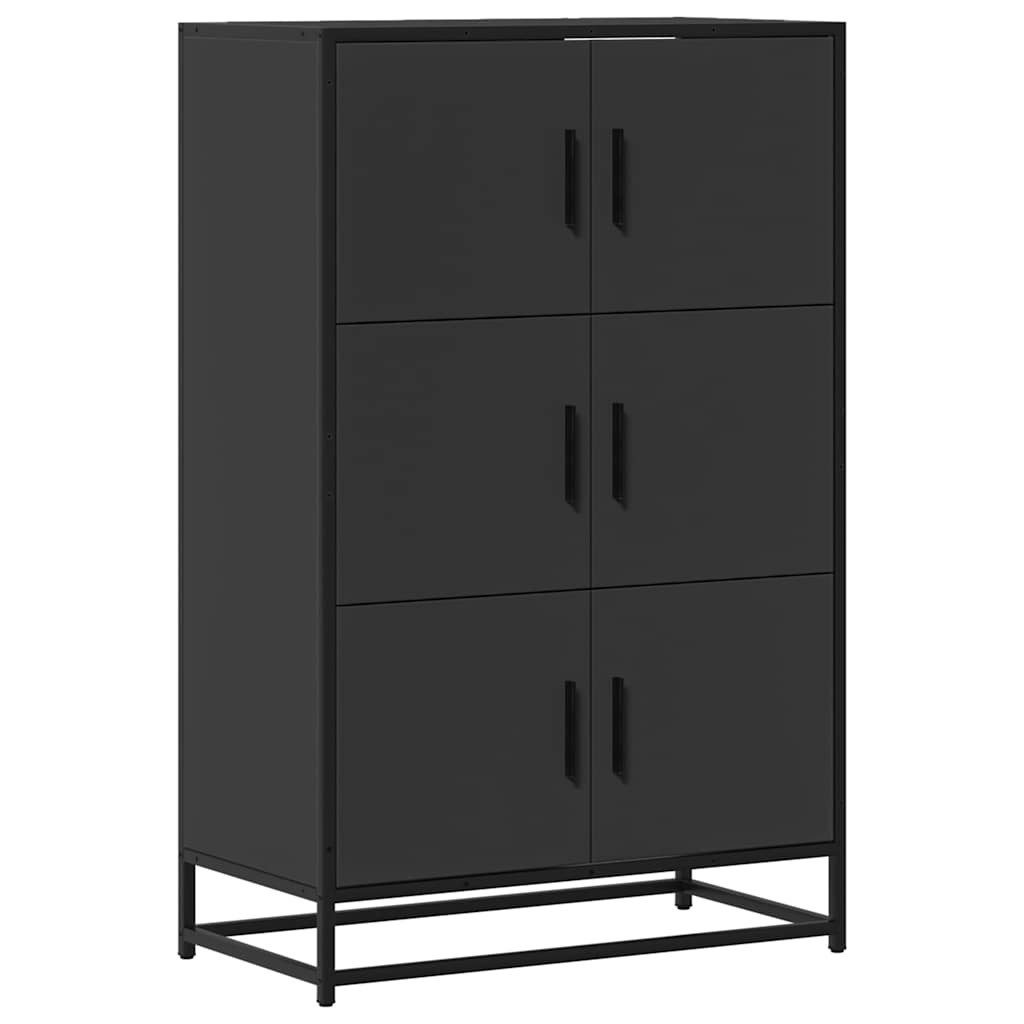 vidaXL Highboard Highboard Schwarz 68x35x106,5 cm Holzwerkstoff und Metall günstig online kaufen