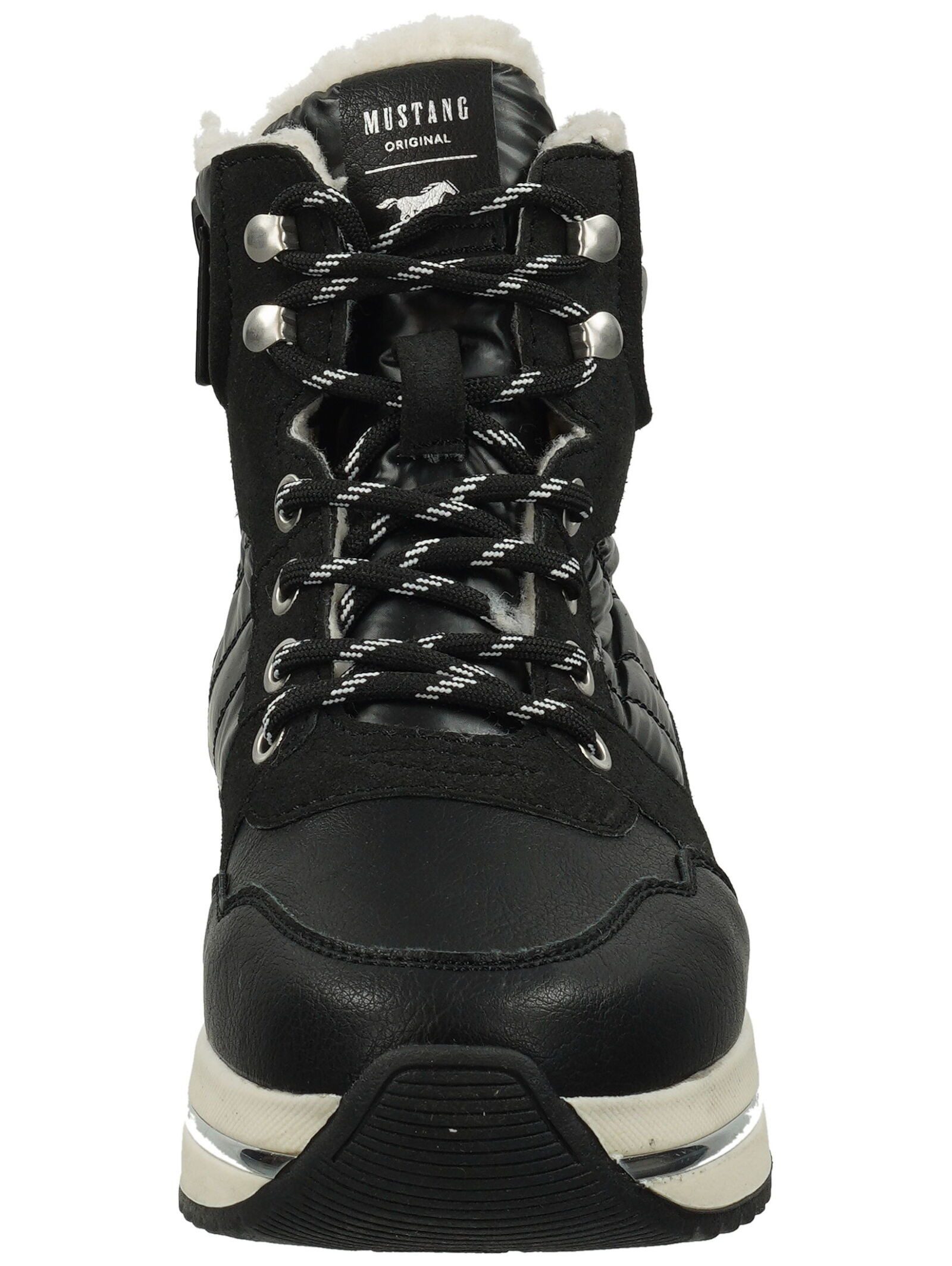 Mustang Shoes Mustang Shoes Stiefelette Lederimitat/Textil Schnürstiefelett günstig online kaufen