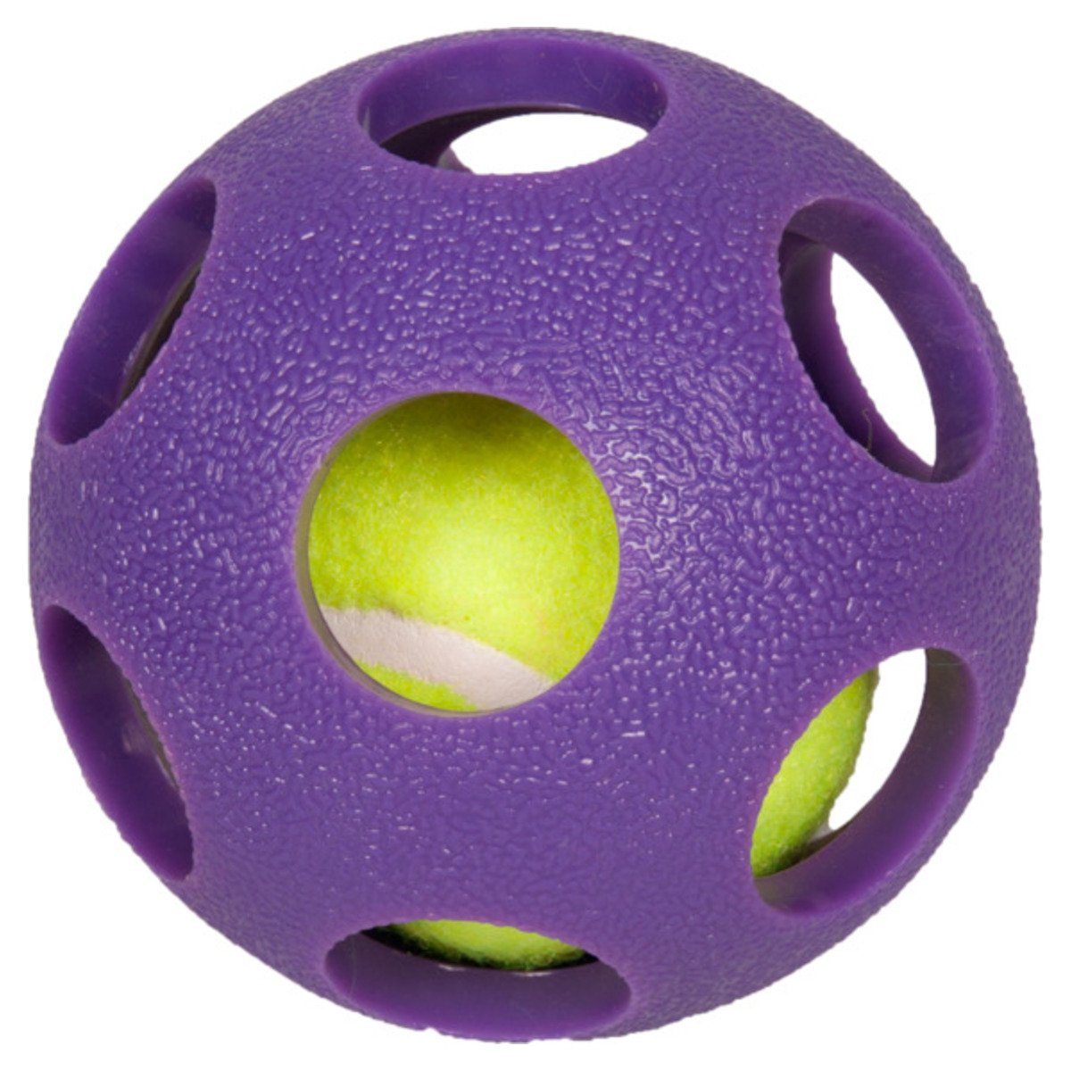 Karlie Spielknochen Hundespielzeug TPR Asteroid Ball, Durchmesser: 9 cm