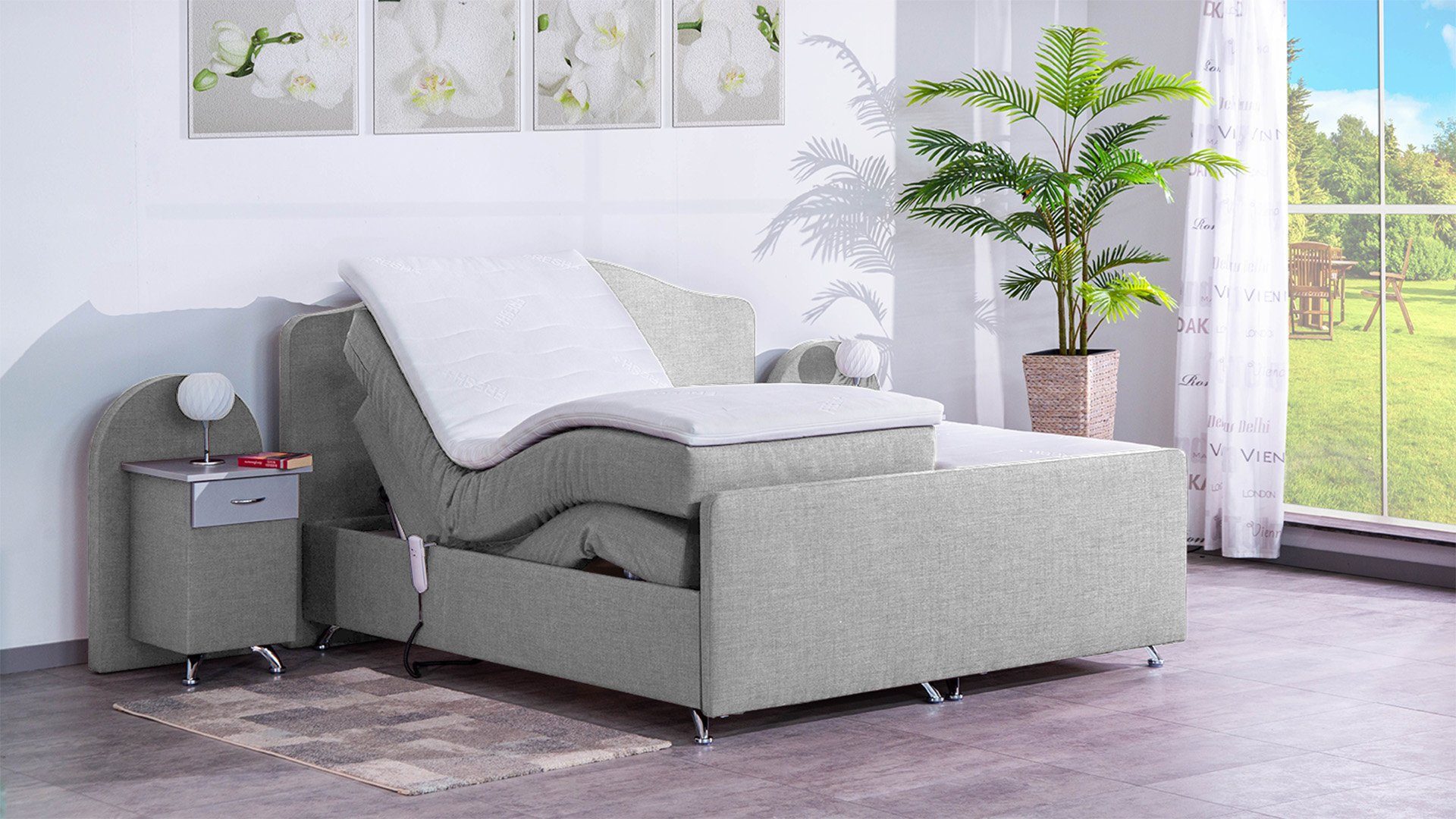 Meisterbetten Boxspringbett Epos (mit Motor, 7-Zonen günstig online kaufen