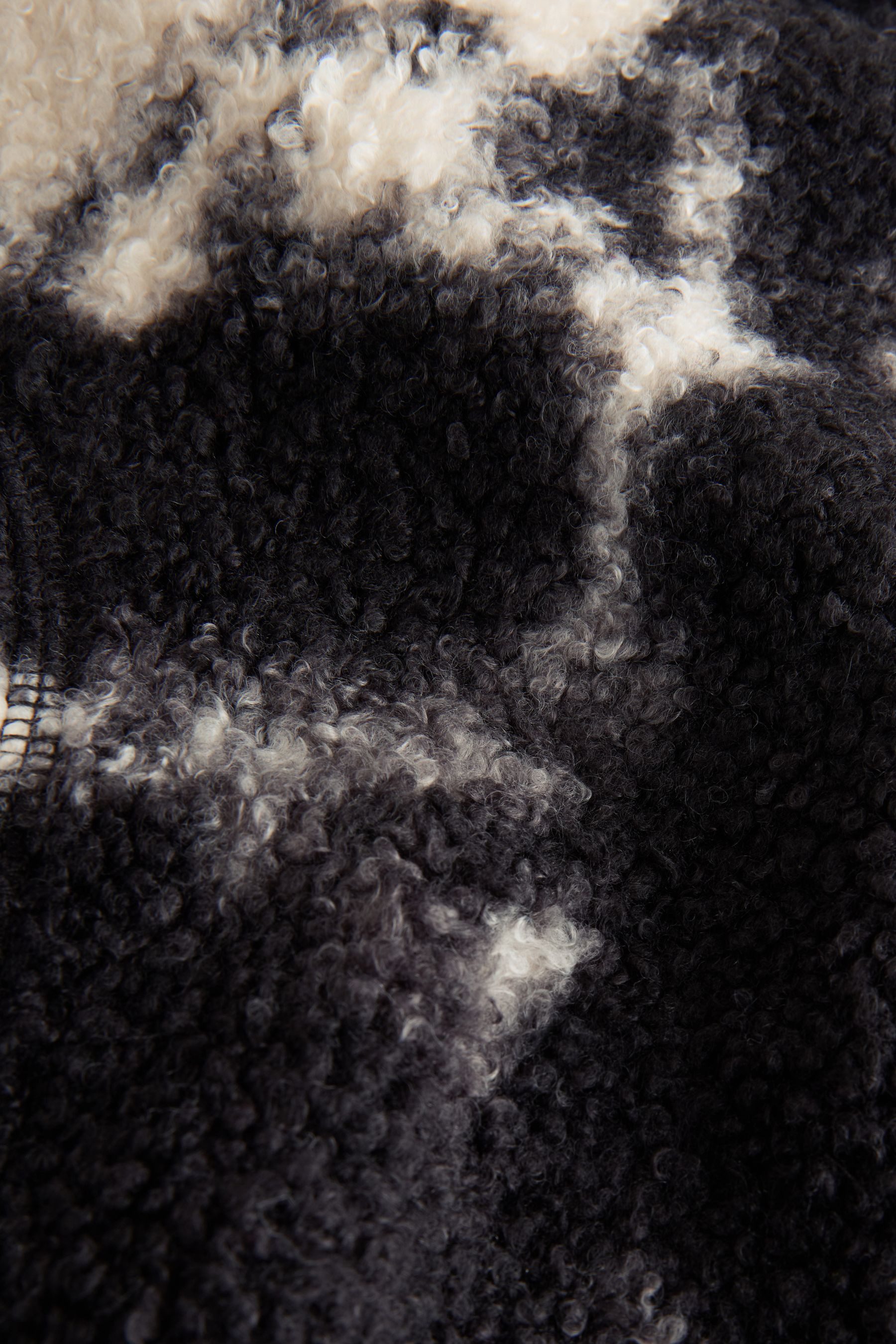 Next Fleecejacke Troyer aus Teddy-Borg, Kurzgröße (1-St)