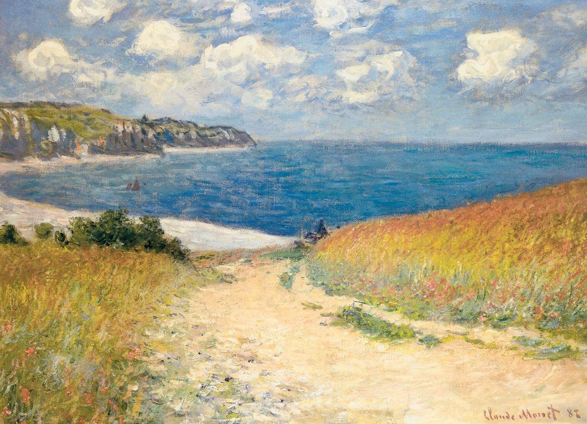 Puzzle 1000 Teile Puzzle - Puzzle - Claude Monet Strandweg Weizenfelder, Puzzleteile