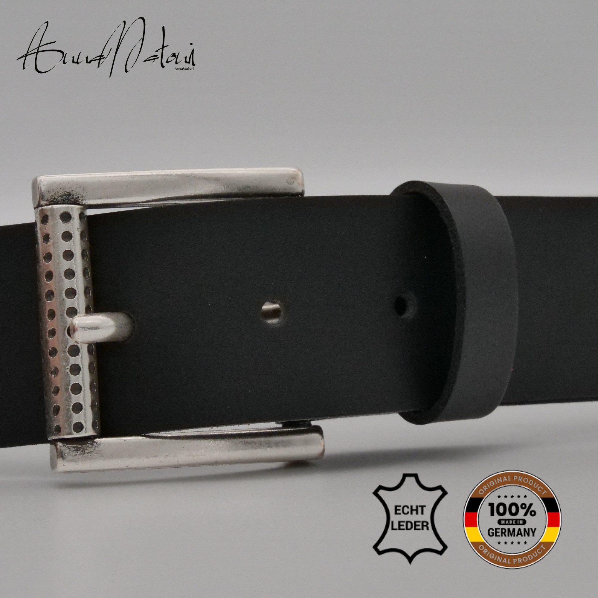 AnnaMatoni Ledergürtel AnnaMatoni Herren Ledergürtel Zeitloses Design Gürte günstig online kaufen