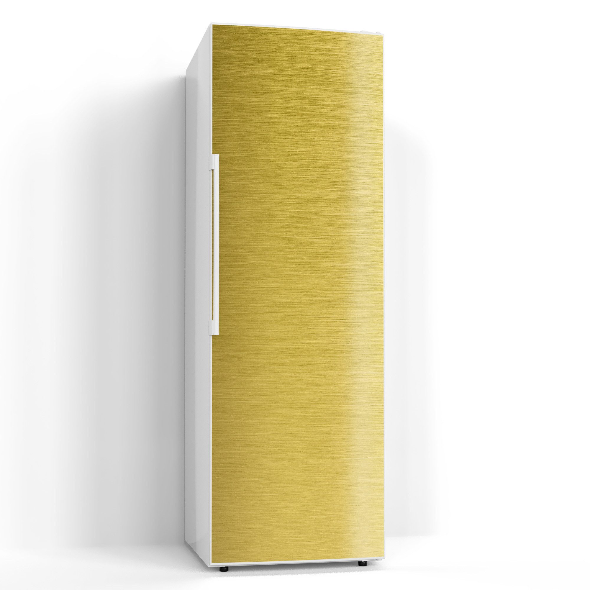 DEQORI Magnetfolie 'Gebürstete Goldoberfläche', Kühlschrank Magnetmatte magnetisch Magnetfolie Folie Schutz