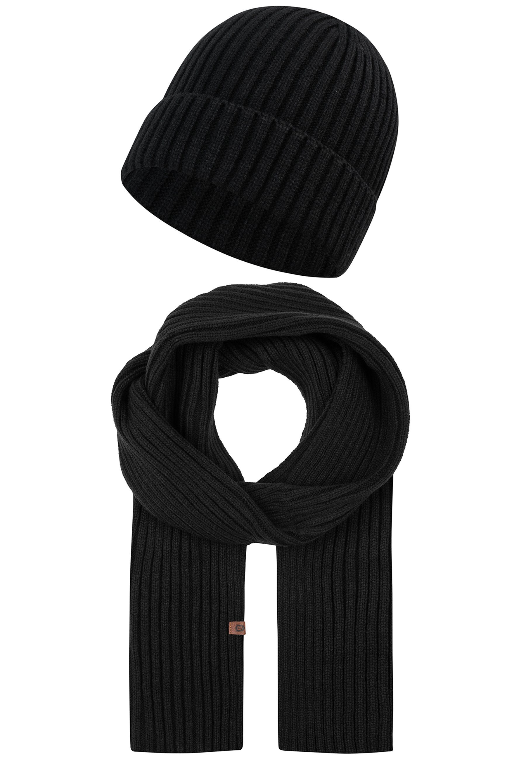 Indicode Strickmütze Geyser Black