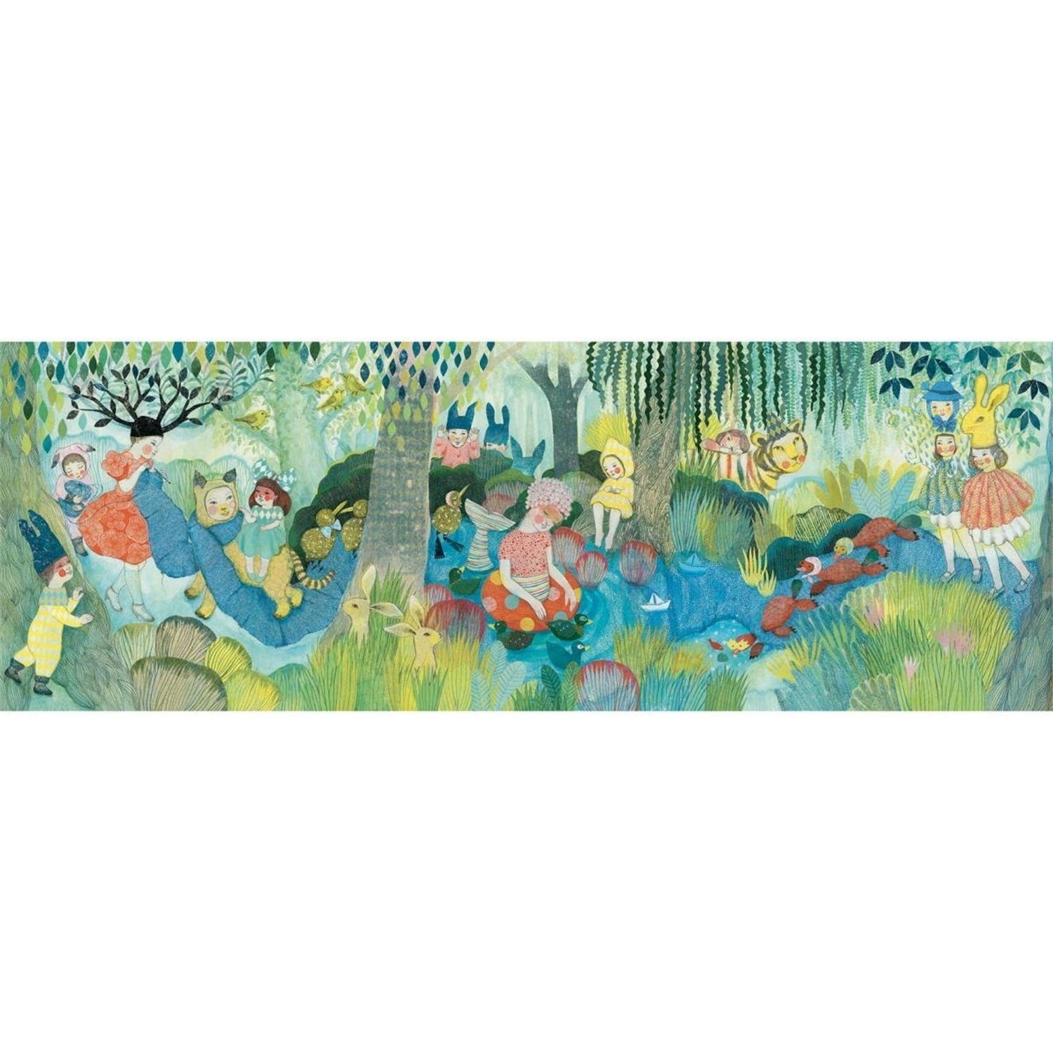 DJECO Puzzle DJ07618 Puzzle Gallerie - River Party, 350 Teile, Puzzleteile