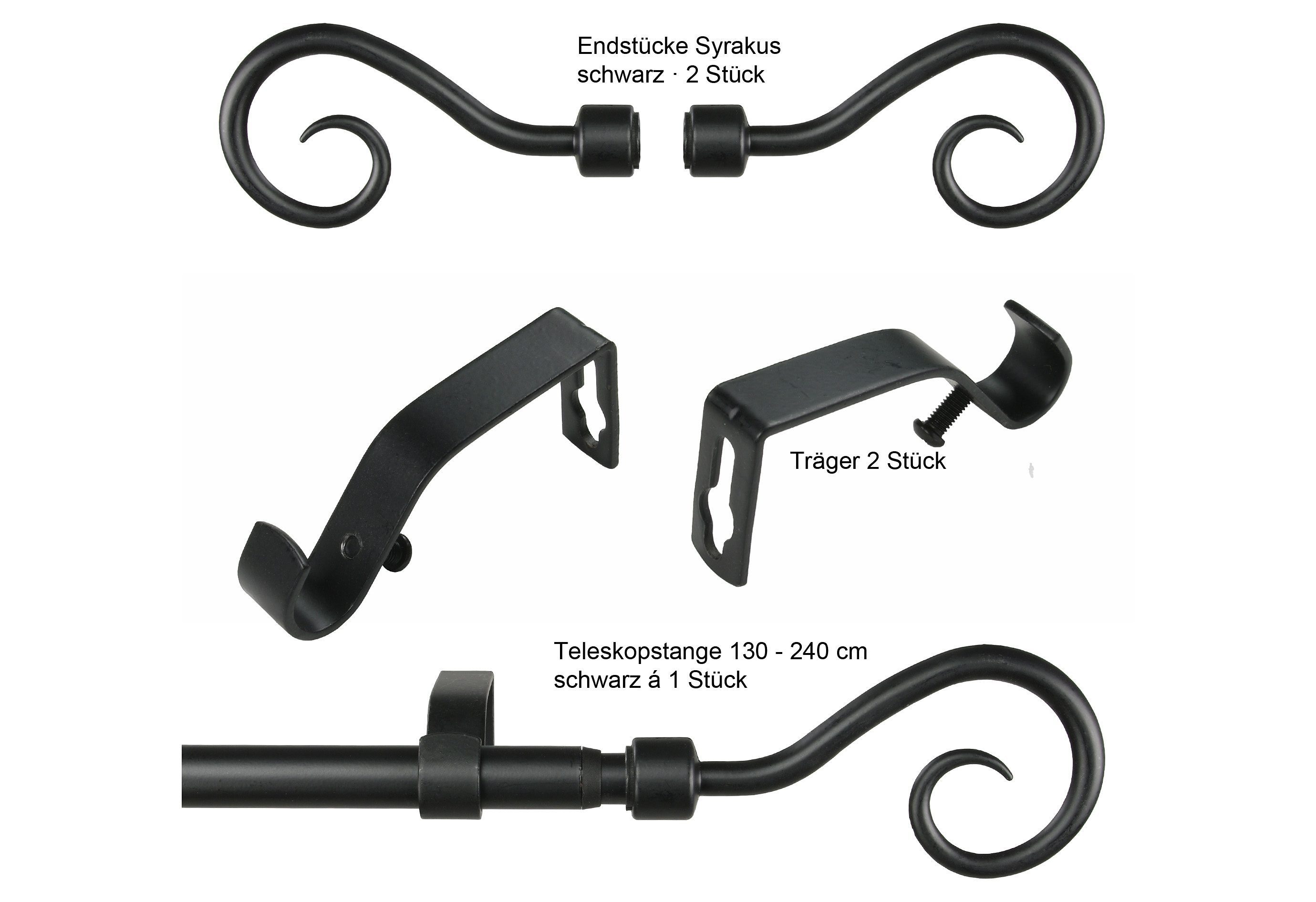 Liedeco Gardinenstange Syrakus Ã˜ 16 mm, günstig online kaufen