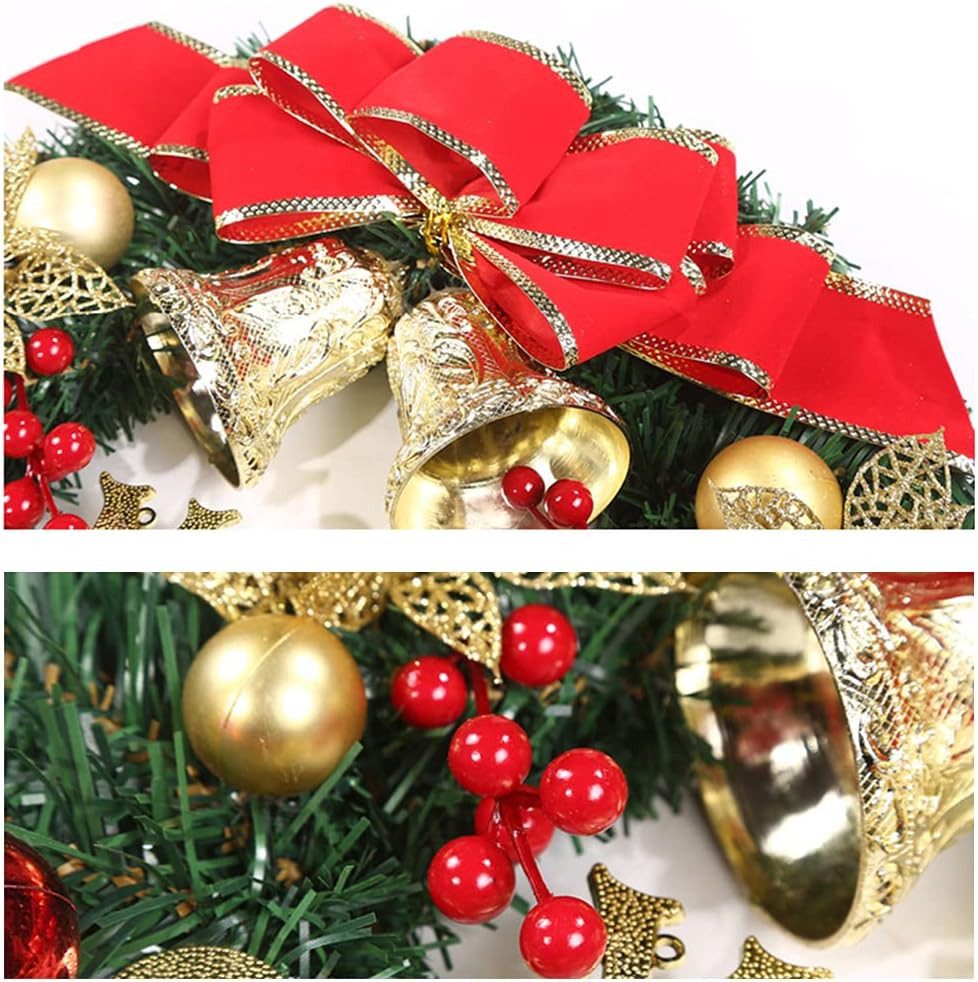 Kunstkranz Künstlicher Weihnachtskranz – Dekorativer Türkranz zum Aufhängen, Bomiclss, für Zuhause & Winterdekoration – Bild 5 von 5
