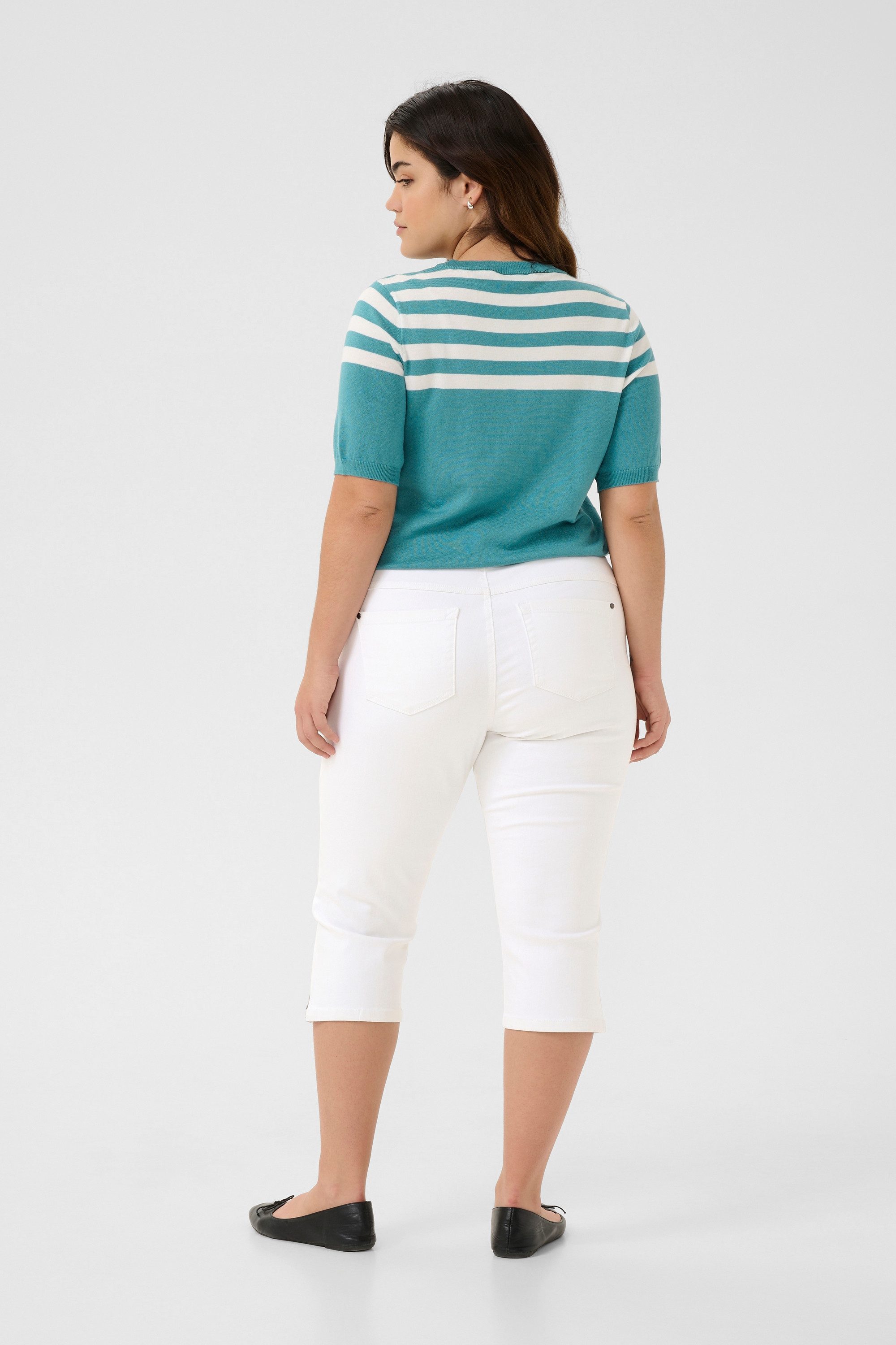KAFFE Curve Caprihose Denim Caprihose KCzena plus