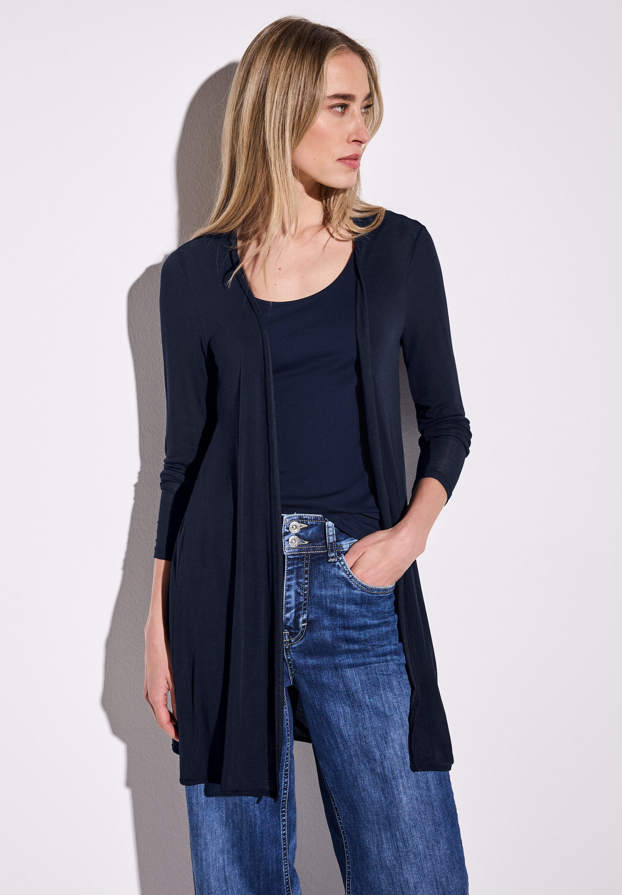 Cardigan Street One Strickjacke Grau Street One Strickjacke In