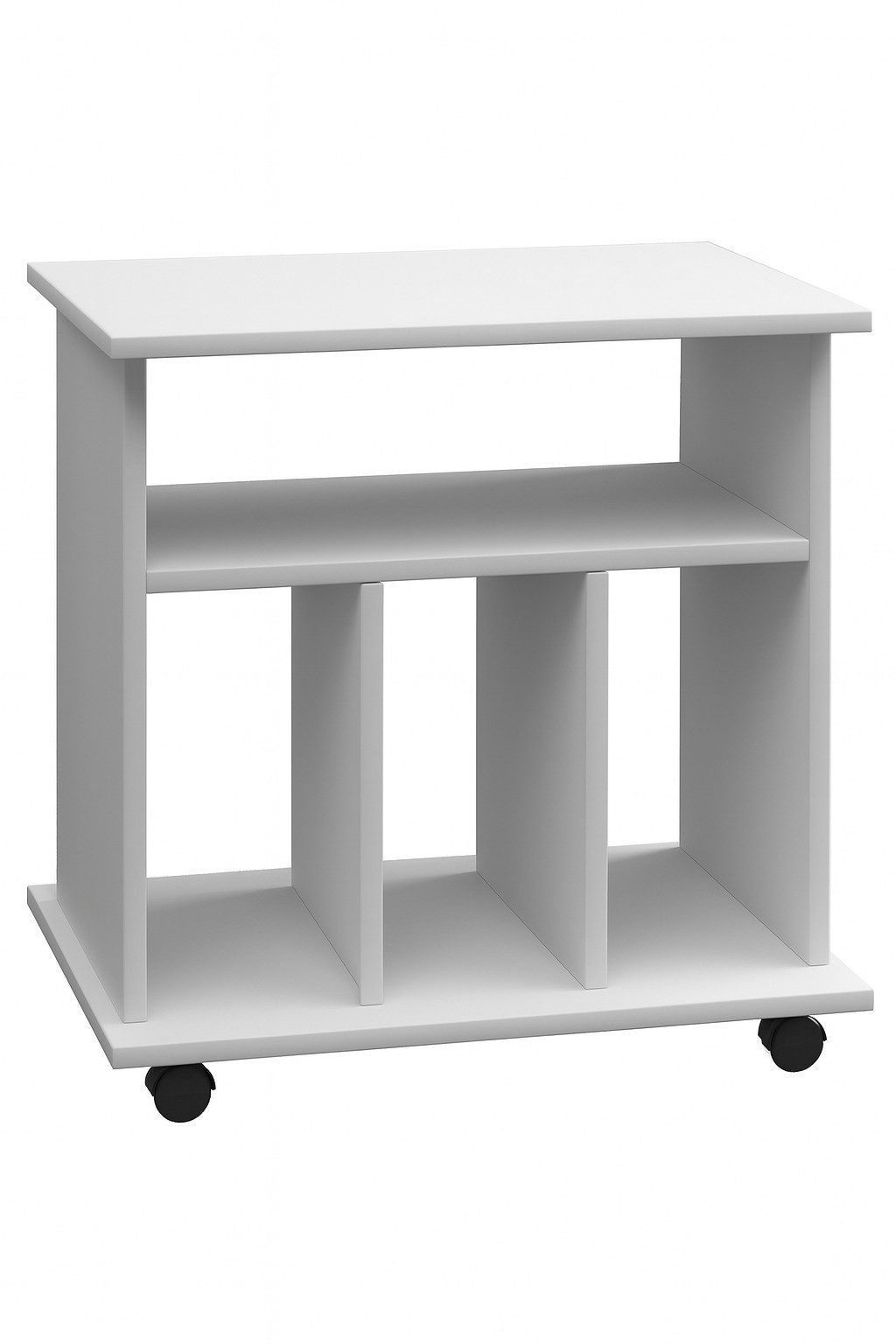 VCM TV-Rack Holz Schallplatten LP Regal Rollen Retal günstig online kaufen