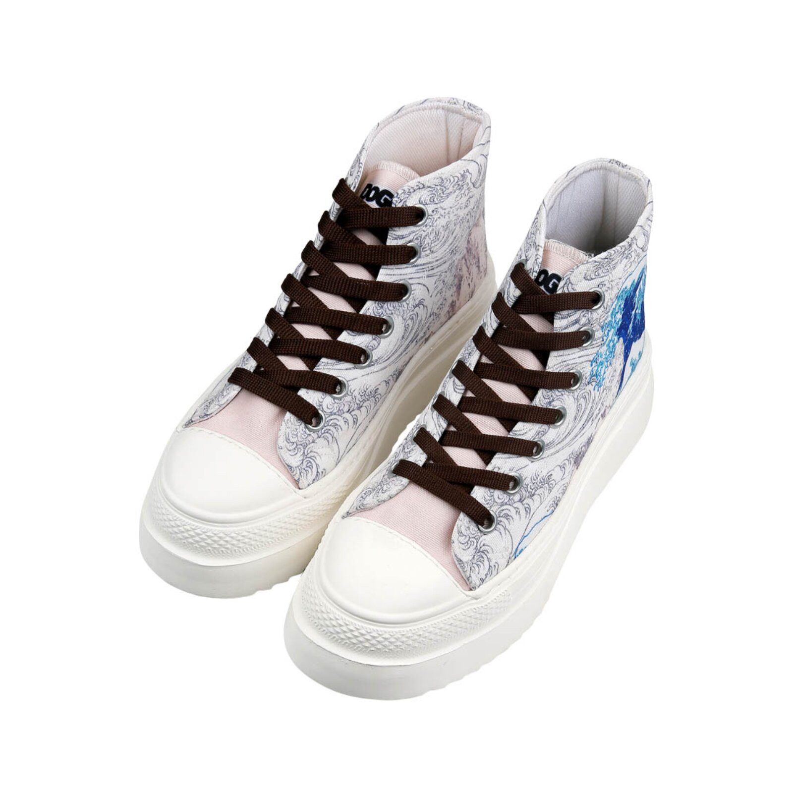DOGO Fiora High-Top Sneaker Japanese Waves Damen Sneaker Sneaker Handgefertigt