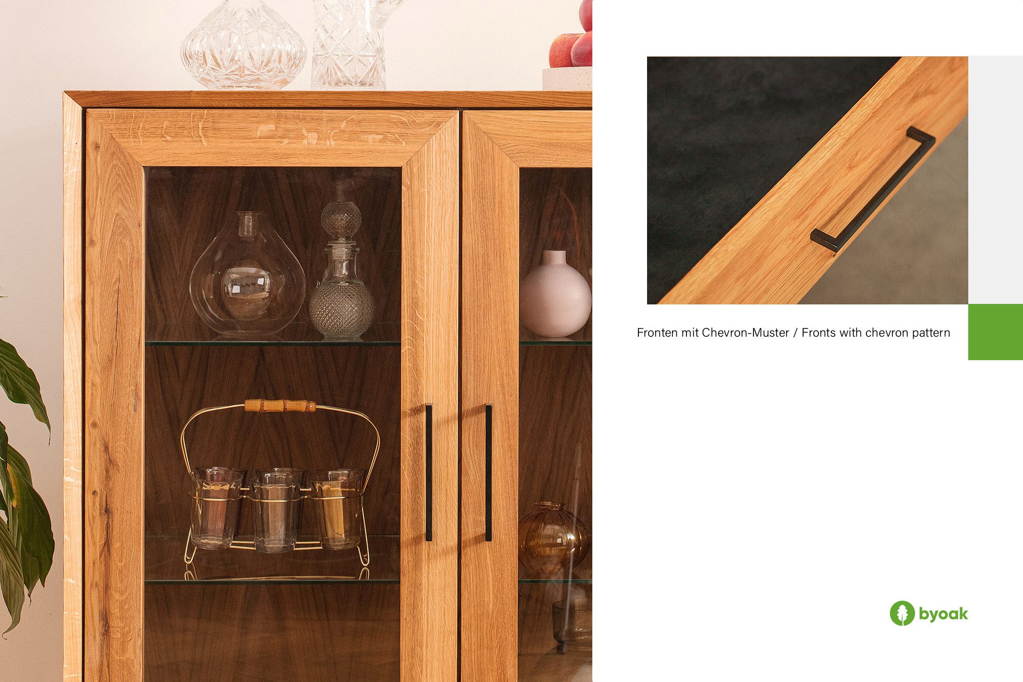 byoak Anrichte ABIES aus Massivholz, Naturgeölt