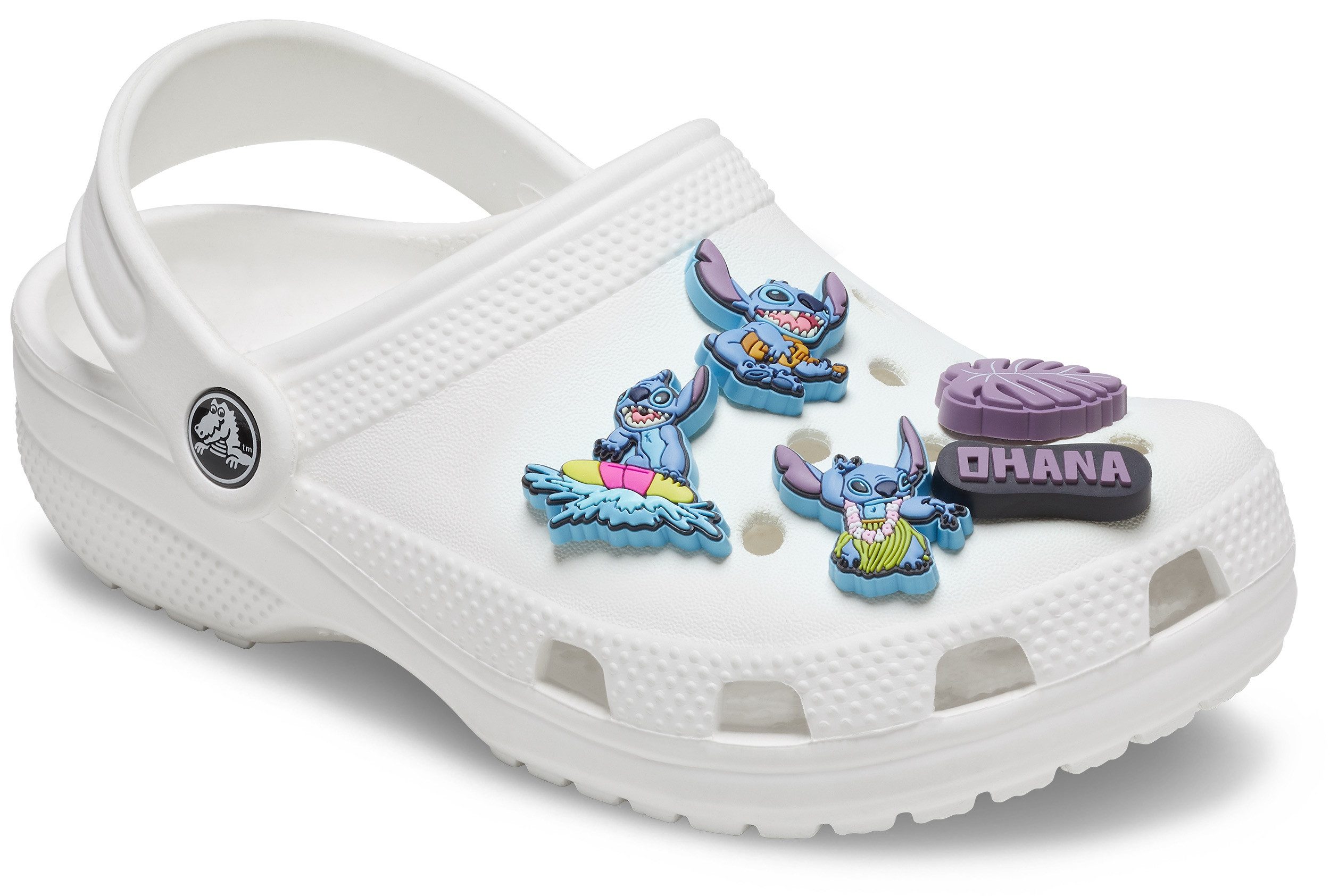 Crocs Schuhanstecker Jibbitz™ Stitch Tropical (Set, 5-tlg., Kein Spielzeug. Nicht für Kinder unter 3 Jahren geeignet), Charm, Anstecker, Schuh-Anstecker von Lilo und Stich