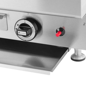 Royal Catering Gasgrill Lavastein-Grill - Erdgas - 2x7200 W - 50x47cm - 0 - 460 °C