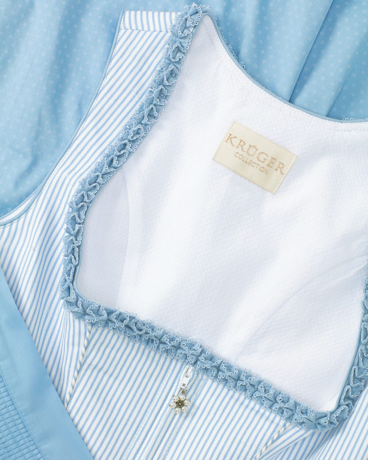 KRÜGER COLLECTION Dirndl Midi-Streifen-Dirndl Arwen