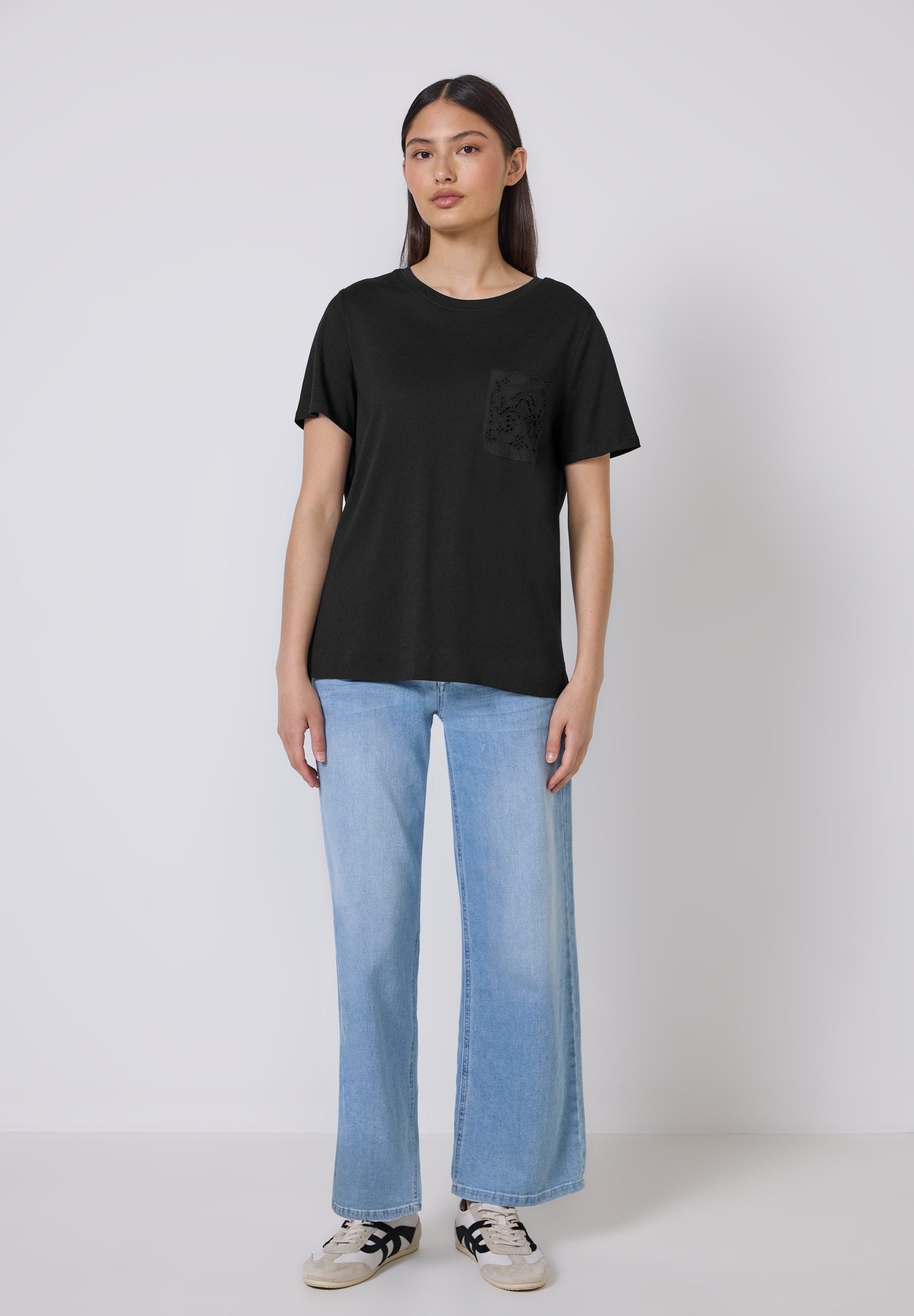 STREET ONE STUDIO T-Shirt im soften Baumwoll-Mix