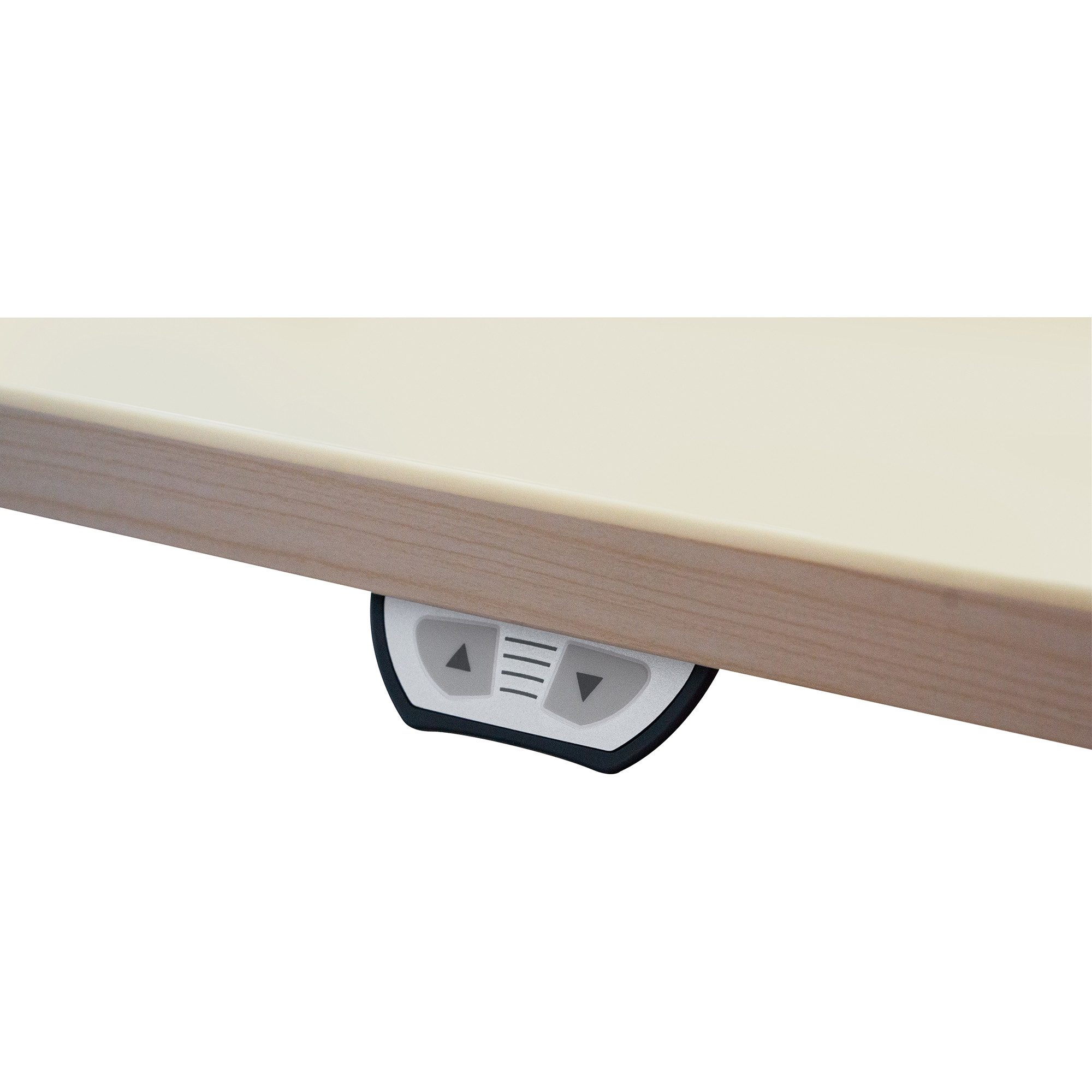 geramöbel Schreibtisch Elektro-Hubtisch S-08F1608-WS 160x80x65-125cm weiß/silber