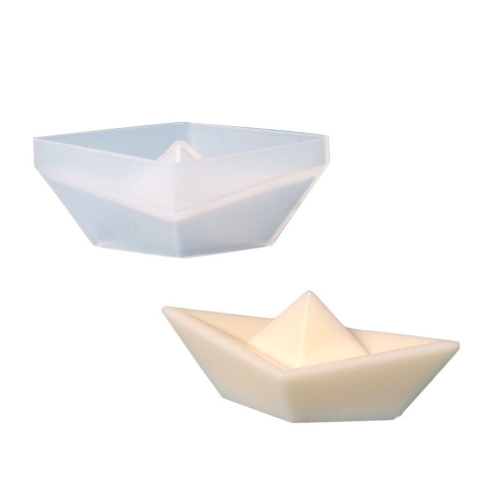Coonoor Modellierwerkzeug 3D Origami Boot Silikonform Kerzenformen, (1 St)