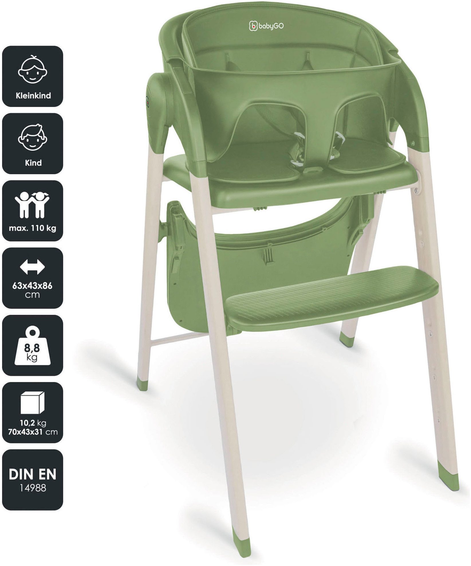BabyGo Kombihochstuhl Levels