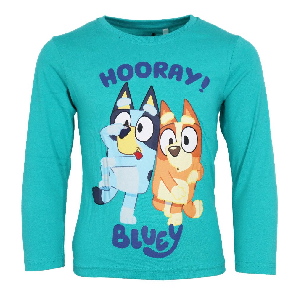 Bluey Langarmshirt Bluey Bingo Kinder Langarmshirt langarm Shirt Gr. 92 bis 116