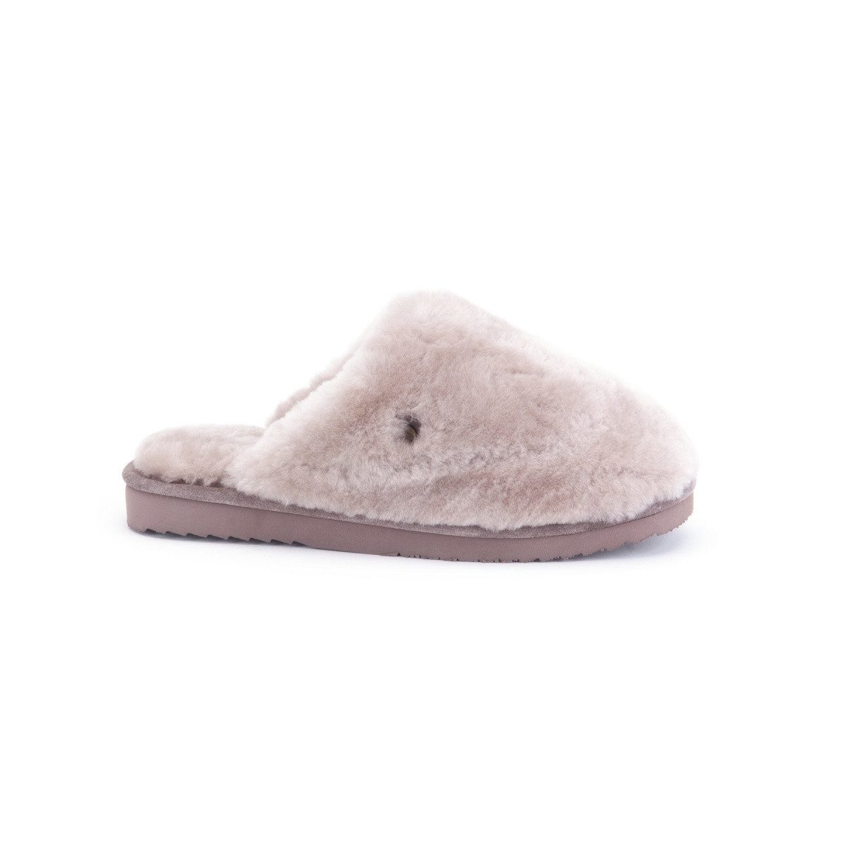 WARMBAT Pantoffel Mungo Fur mit Merino Schaffell rose Damen Hausschuh