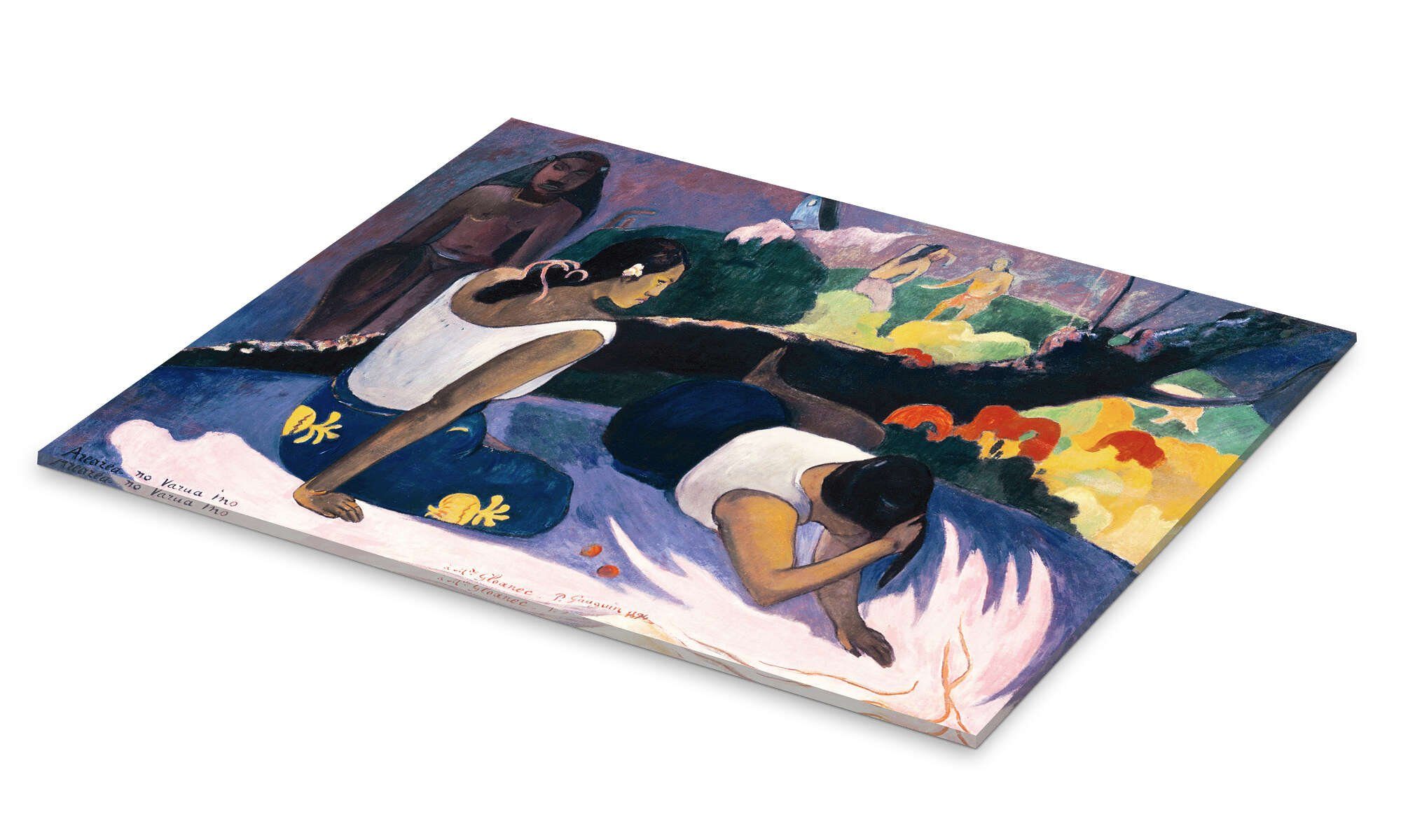 Posterlounge Wandbild Vergnügungen des bösen Geistes (Arearea no vareua ino), Paul Gauguin, erhältlich als Poster, Leinwandbild, Wandsticker oder Acrylglasbild