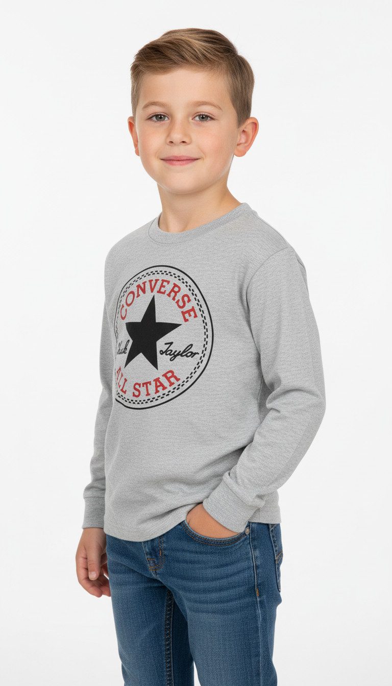 Converse Langarmshirt CNVB CHUCK PATCH LS TEE (1-tlg) für Kinder